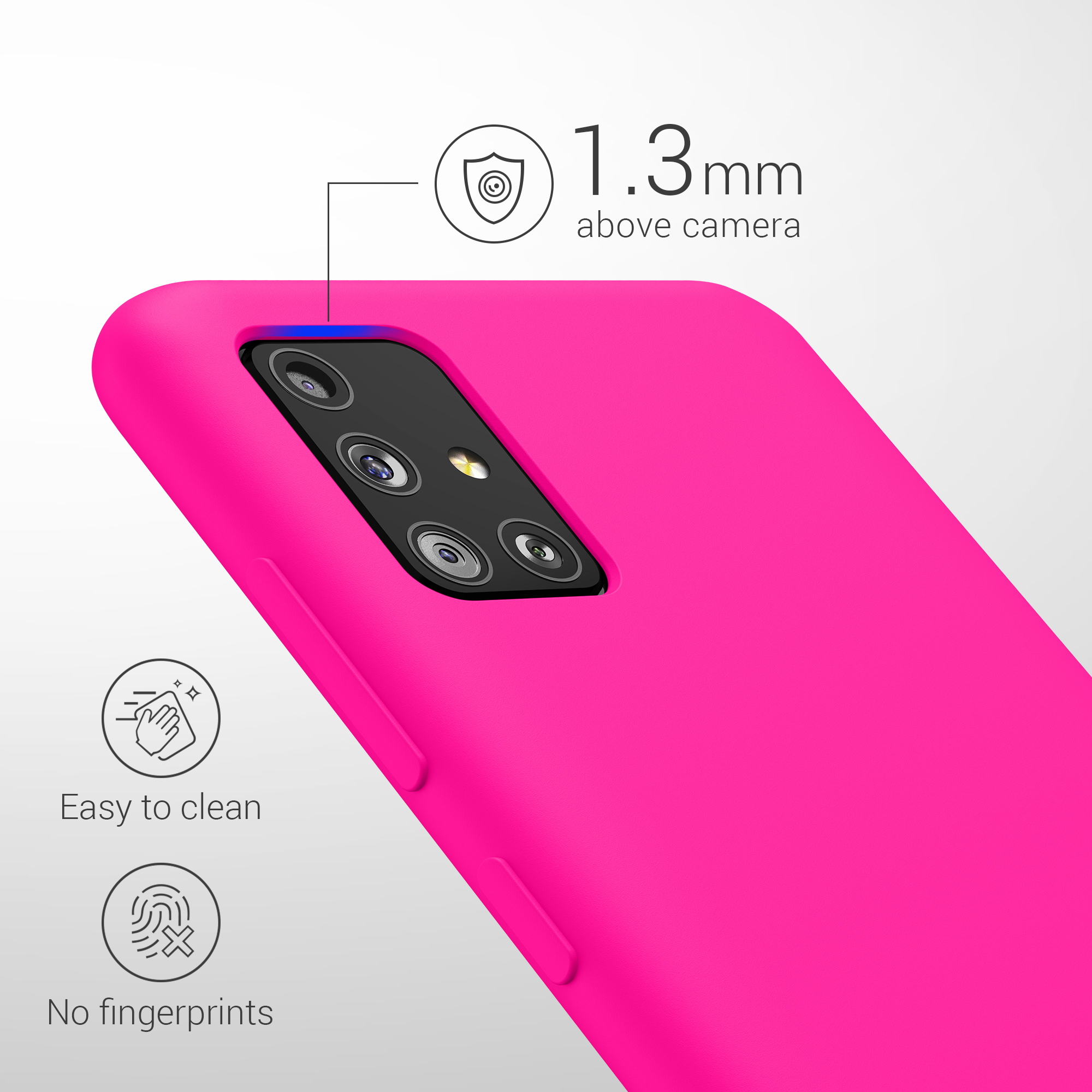 Kryt na mobil Samsung Galaxy A51 kwmobile TPU Neonová růžová