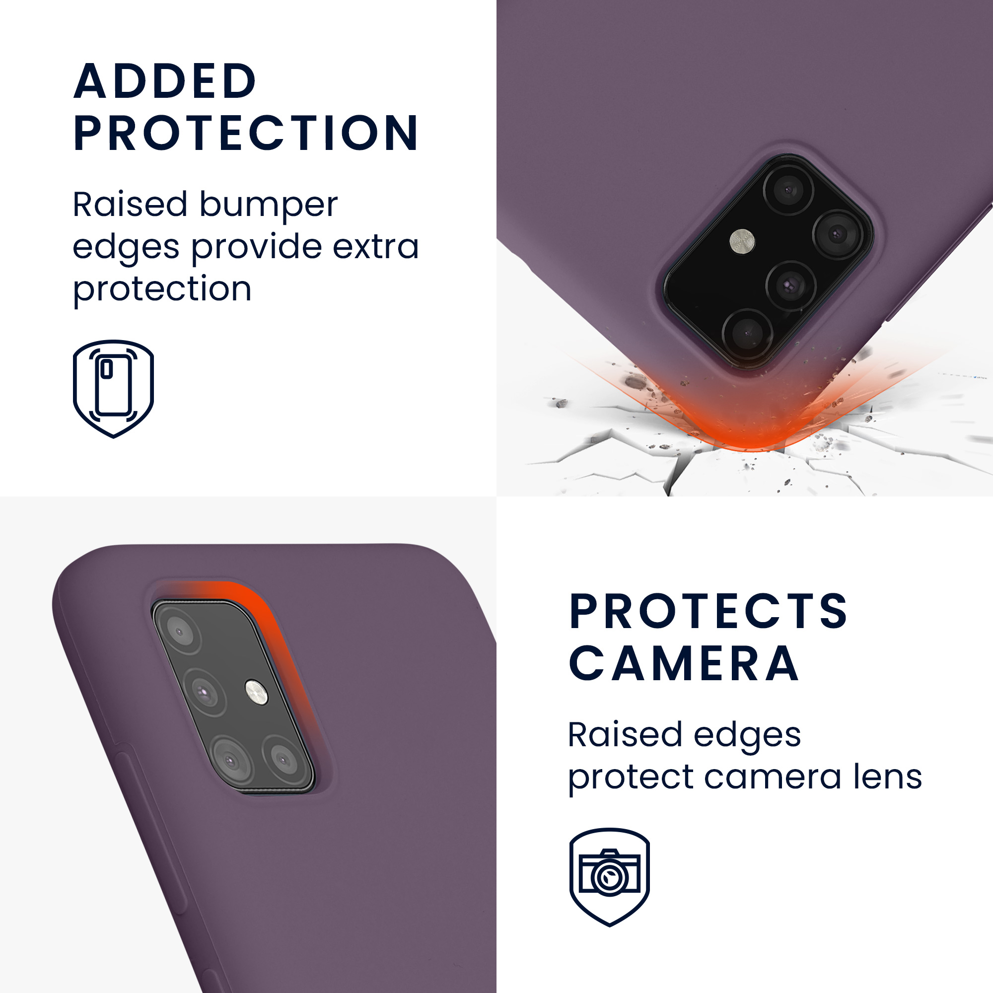 Kryt na mobil Samsung Galaxy A51 kwmobile TPU Bledá iris