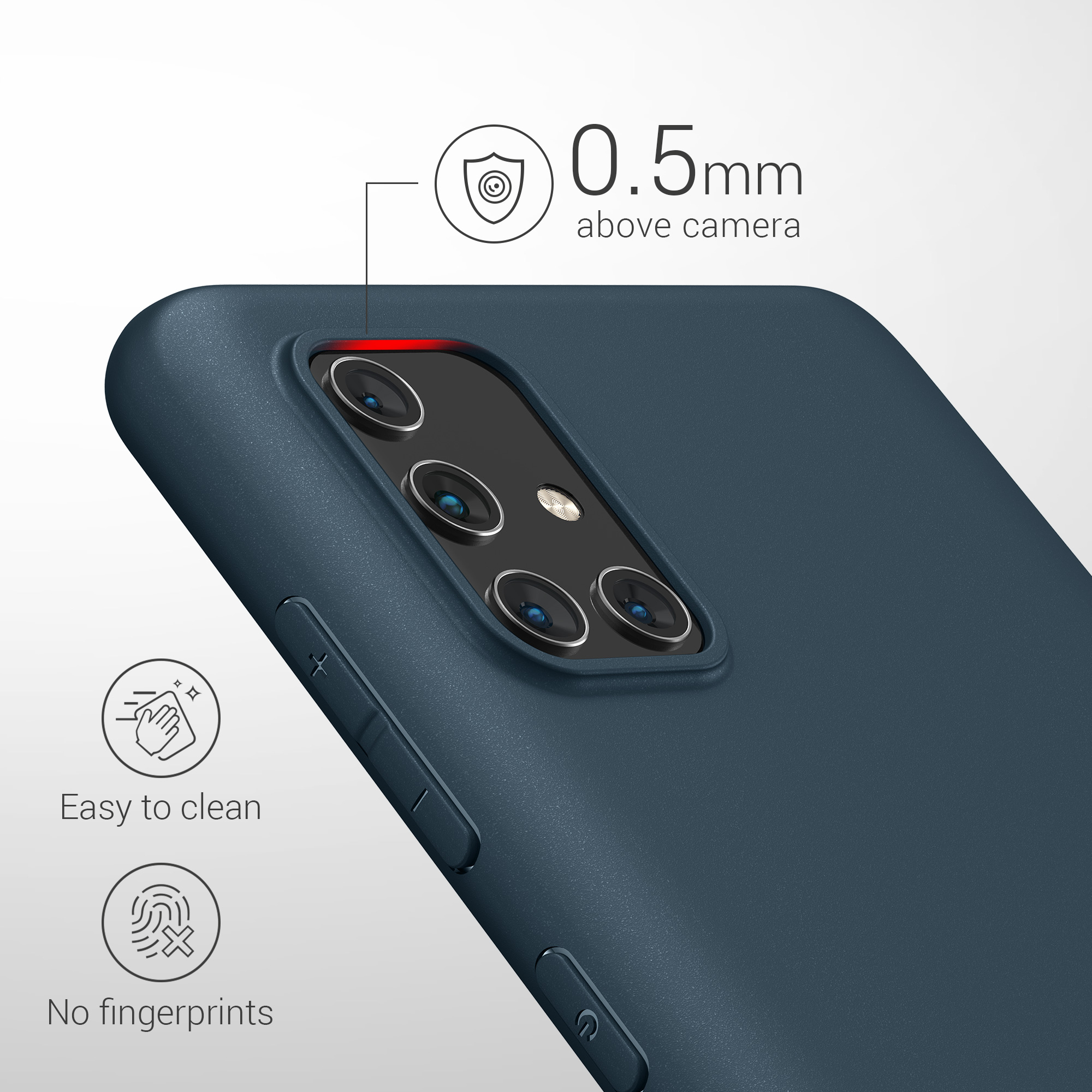 Kryt na mobil Samsung Galaxy A71 kwmobile TPU borůvkově modrý