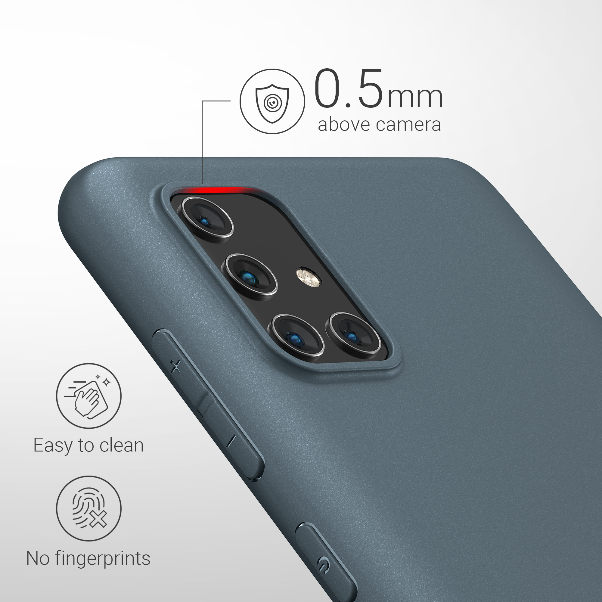 Kryt na mobil Samsung Galaxy A71 kwmobile TPU tmavě břidlicový