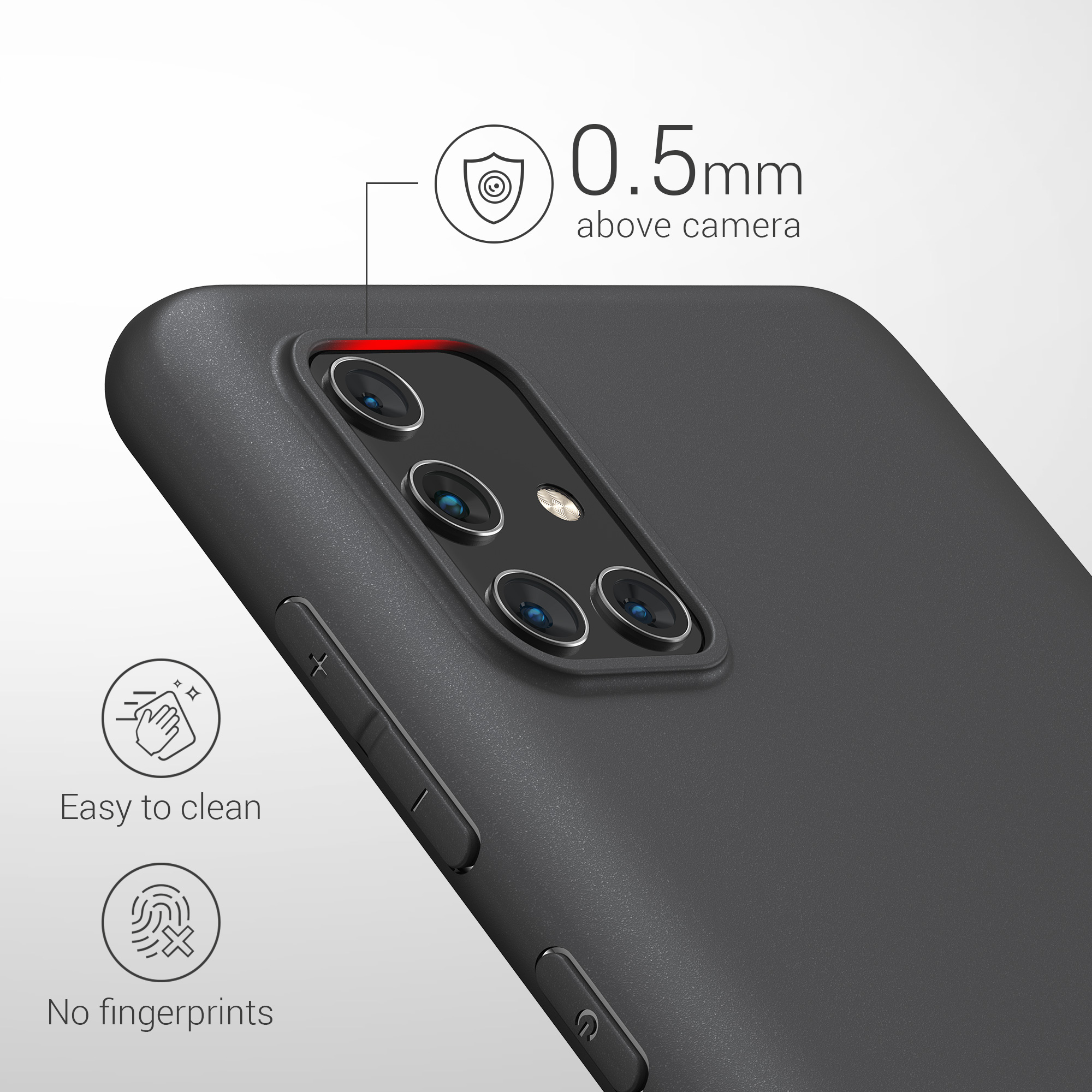 Kryt na mobil Samsung Galaxy A71 kwmobile TPU matně černý
