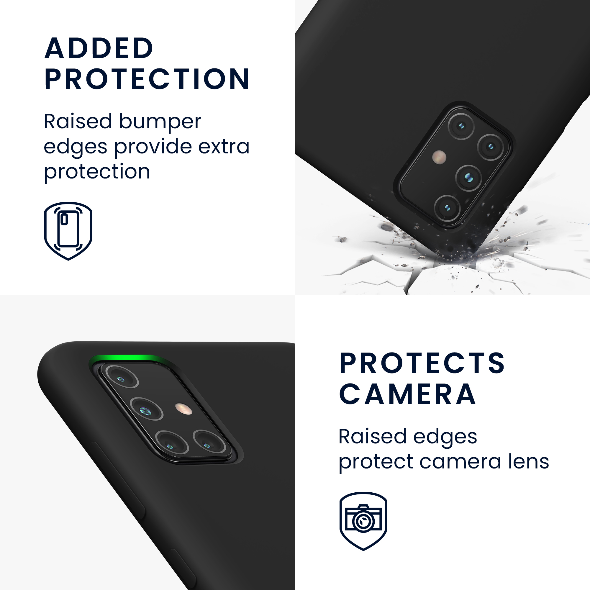 Kryt na mobil Samsung Galaxy A71 kwmobile TPU černý