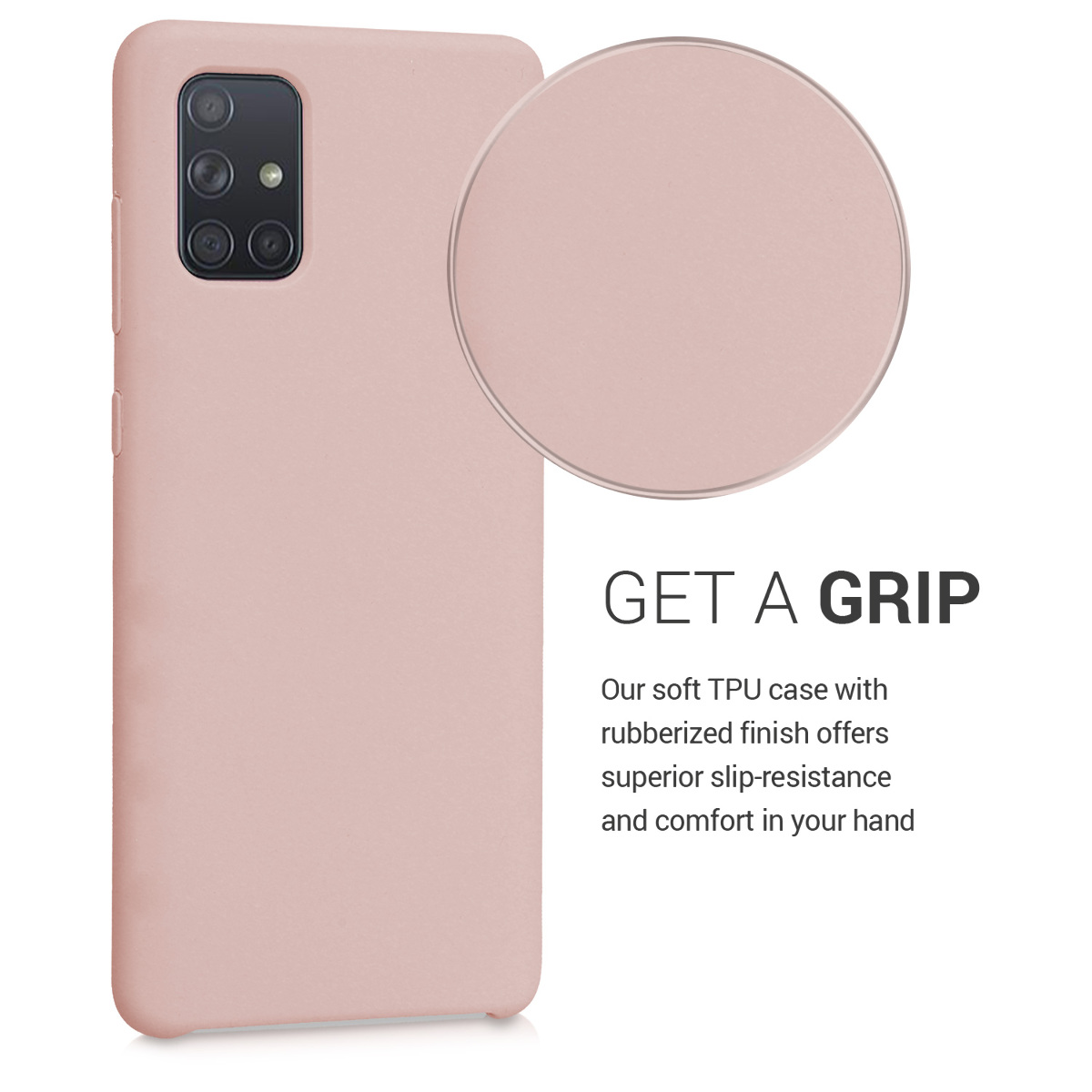 Kryt na mobil Samsung Galaxy A71 kwmobile TPU matně starorůžový