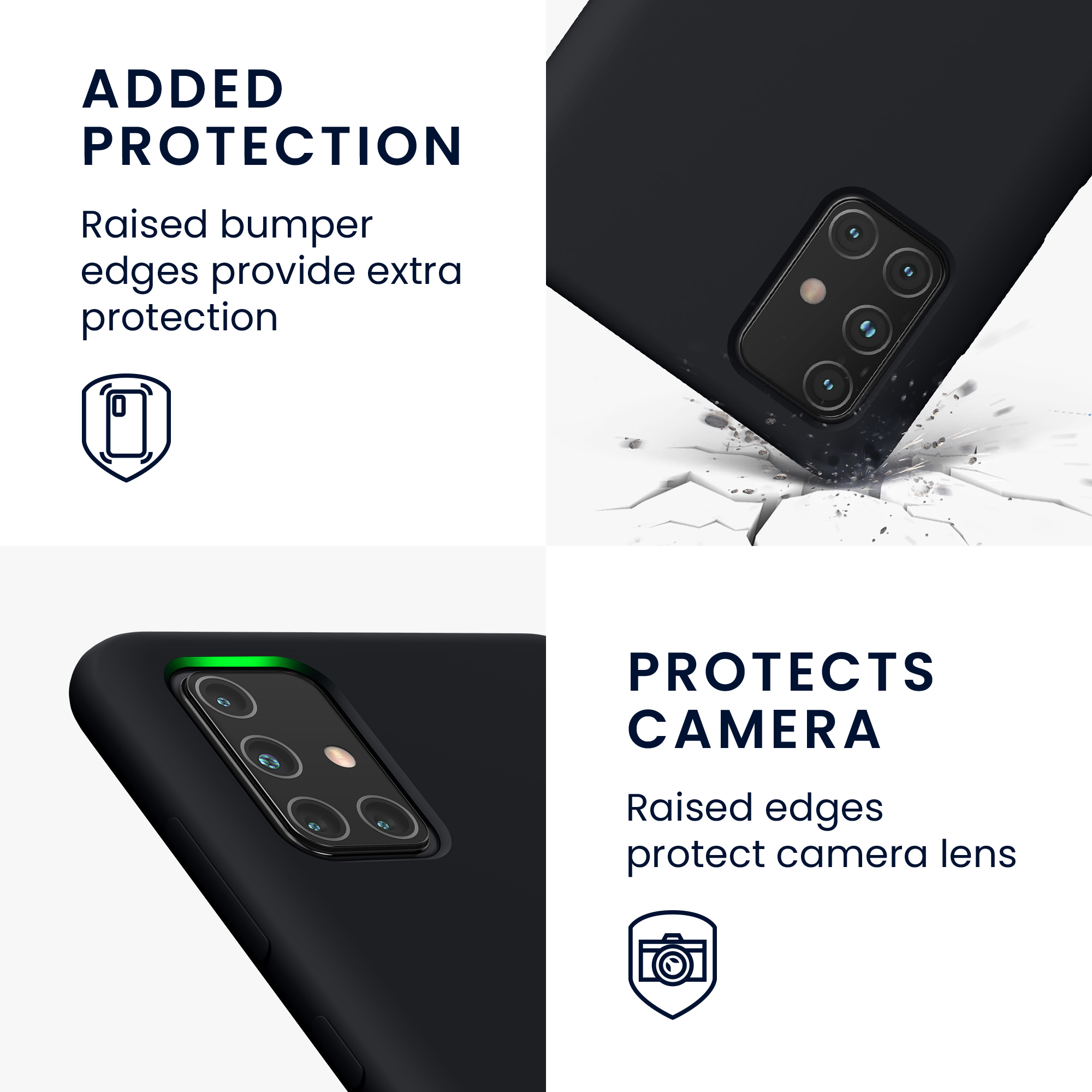 Kryt na mobil Samsung Galaxy A71 kwmobile TPU borůvkově modrý