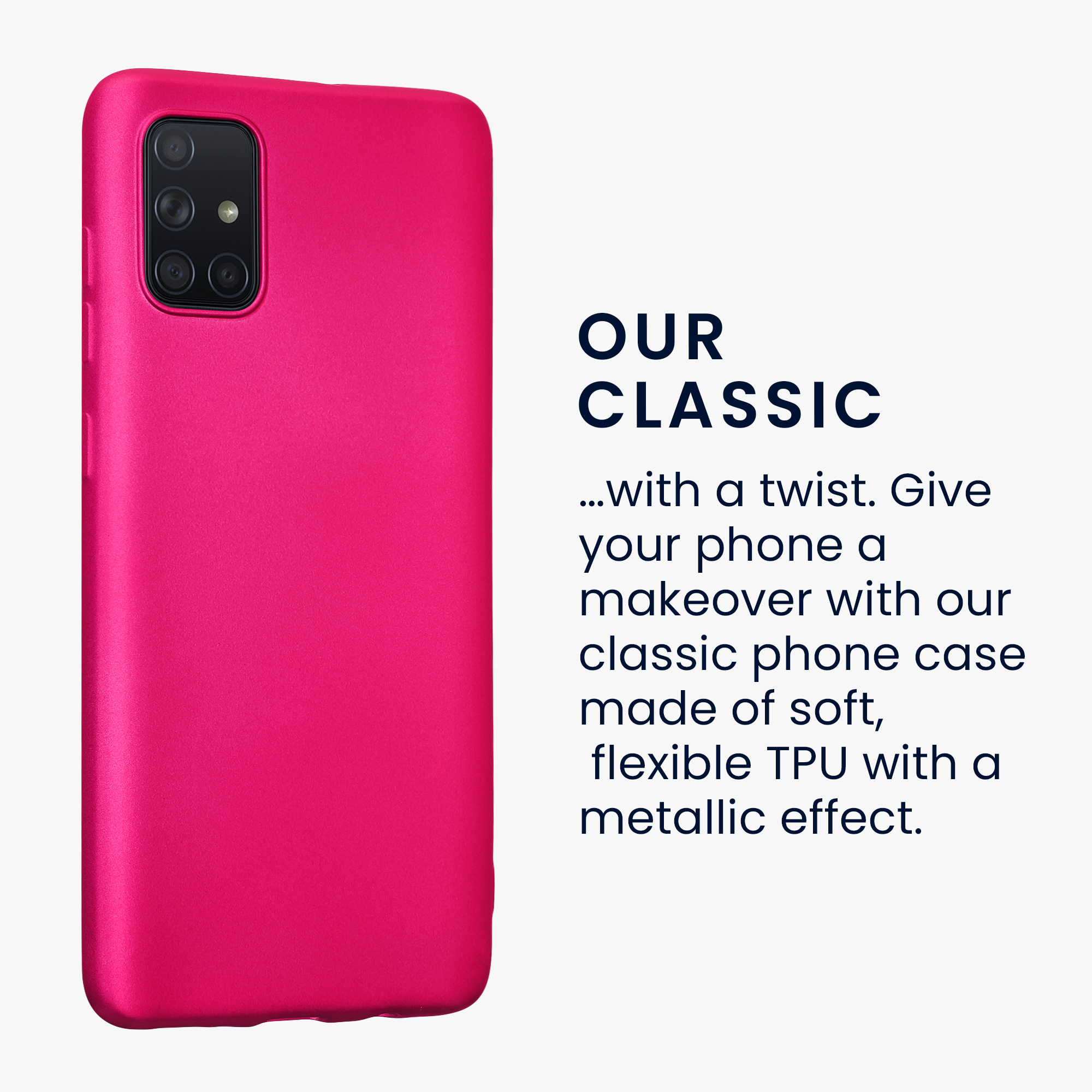 Metalický kryt na mobil Samsung Galaxy A71 kwmobile metalicky růžový