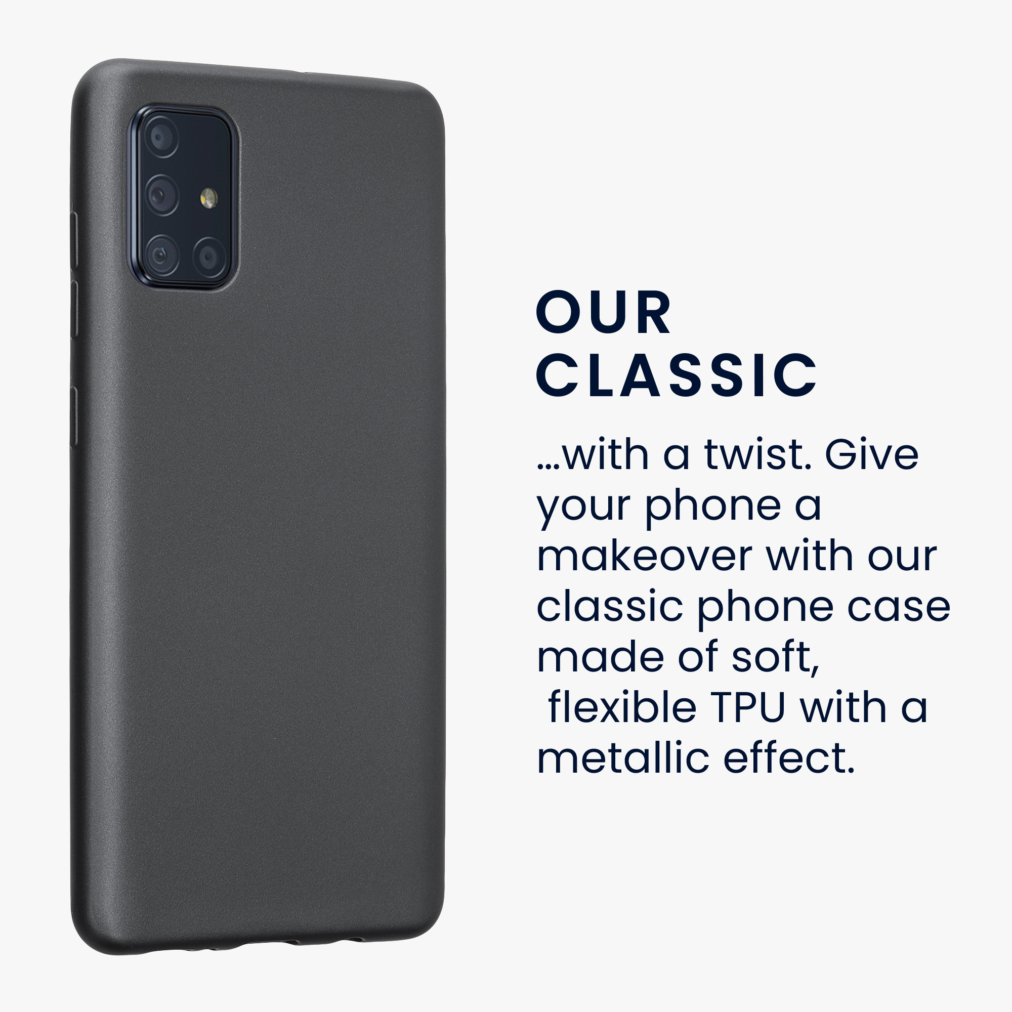 Metalický kryt na mobil Samsung Galaxy A71 kwmobile metalicky šedý