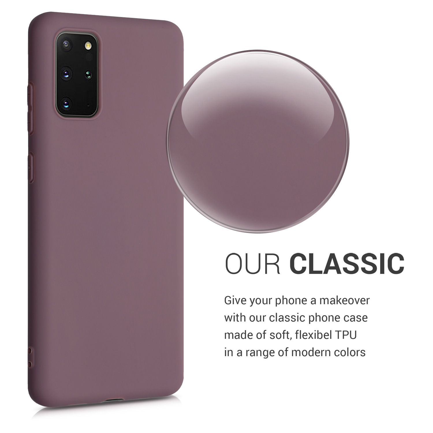 Kryt na mobil Samsung Galaxy S20 Plus kwmobile TPU hroznově fialový