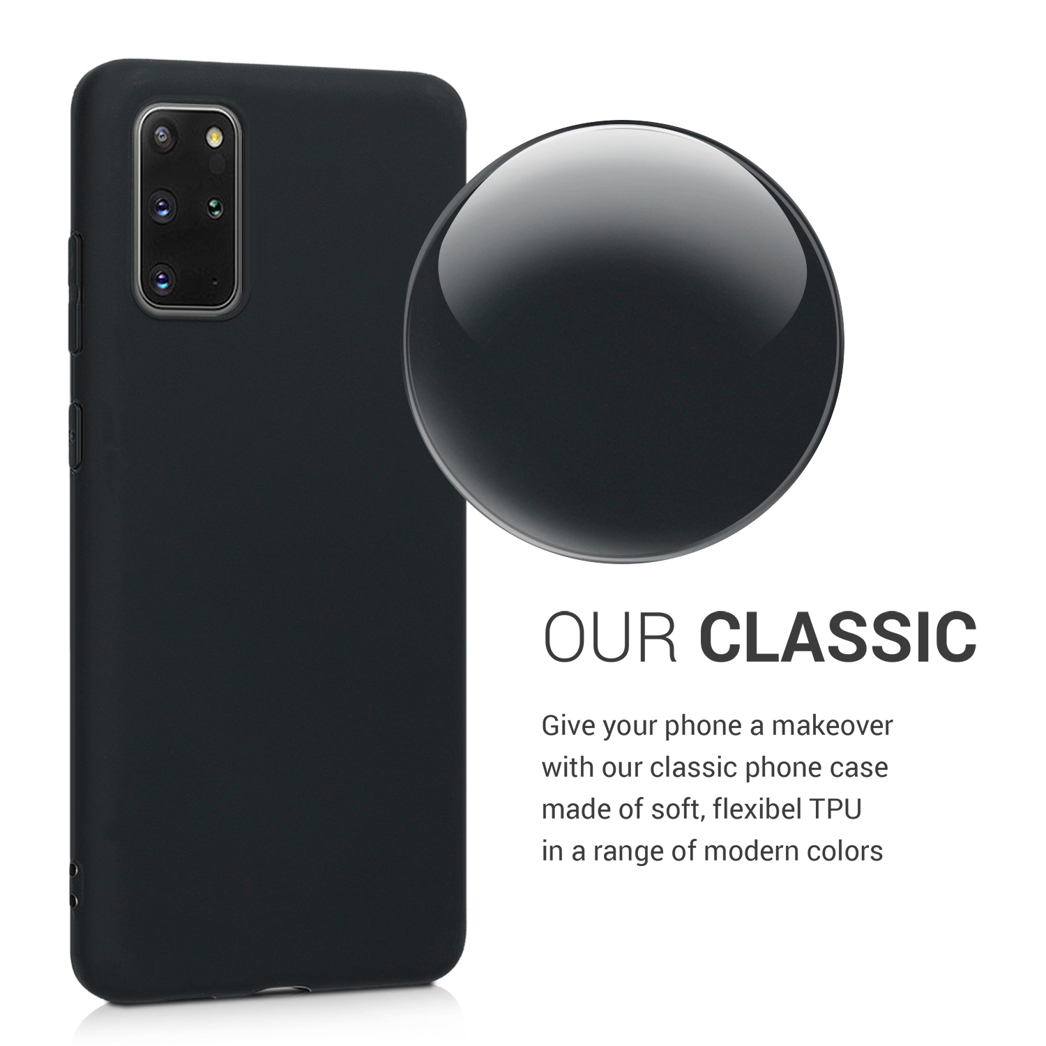 Kryt na mobil Samsung Galaxy S20 Plus kwmobile TPU matně černý