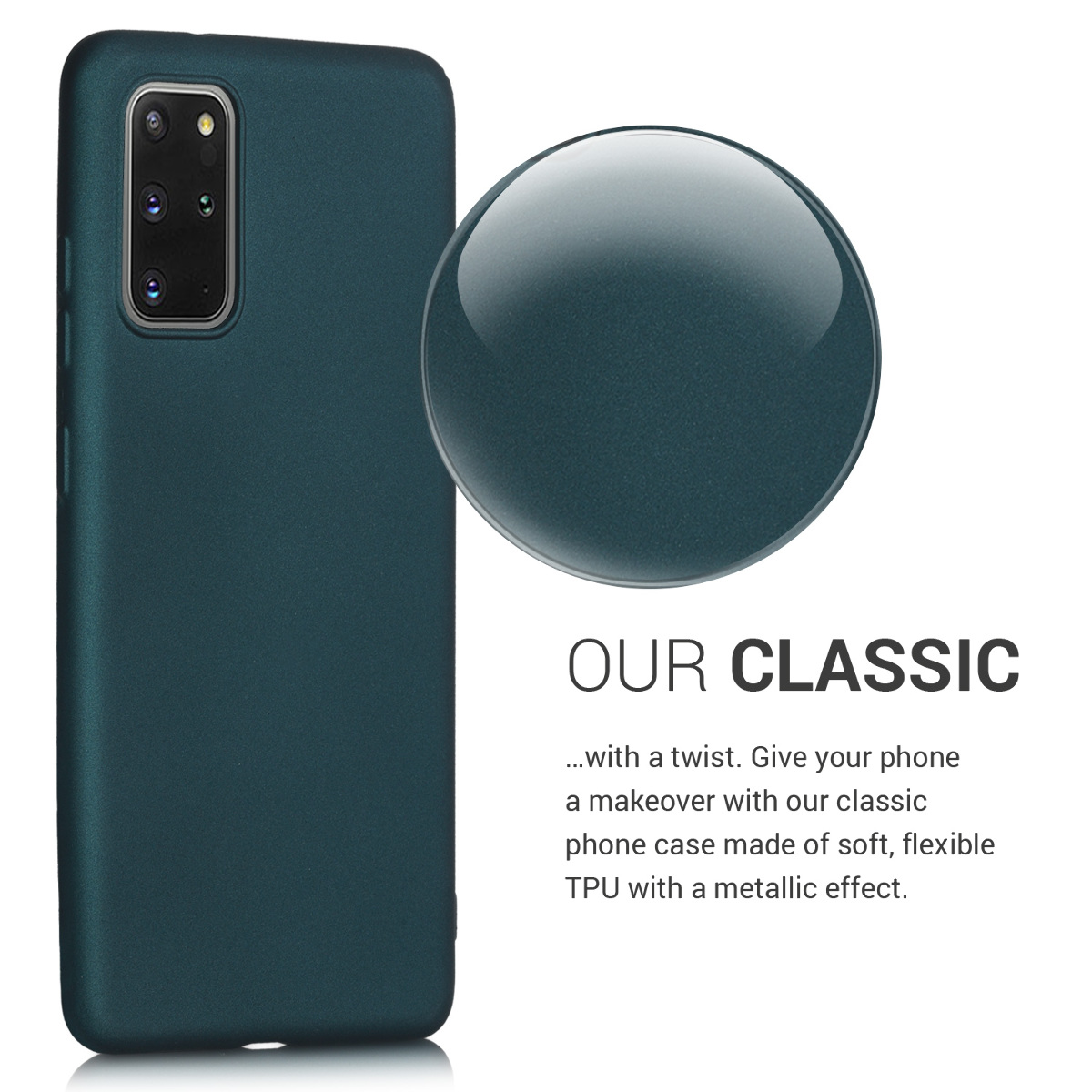 Metalický kryt na mobil Samsung Galaxy S20 Plus kwmobile Metallic Teal