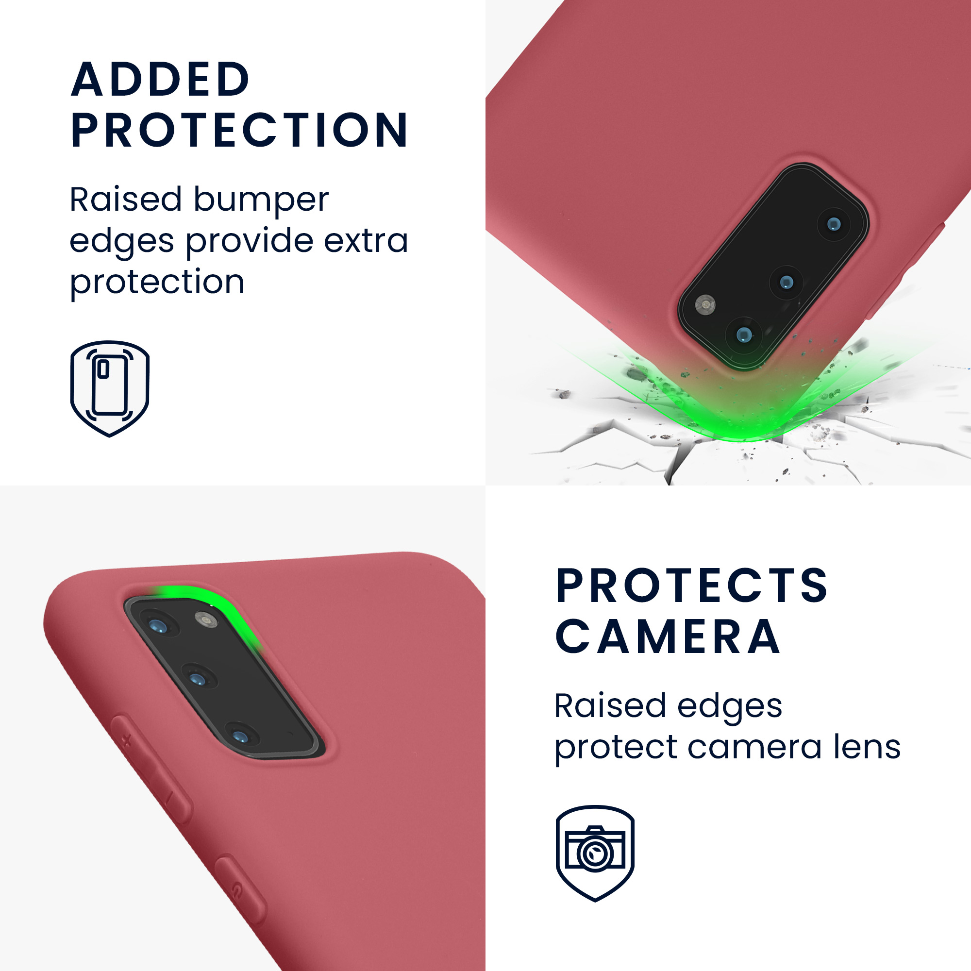 Kryt na mobil Samsung Galaxy S20 kwmobile TPU tmavě růžový