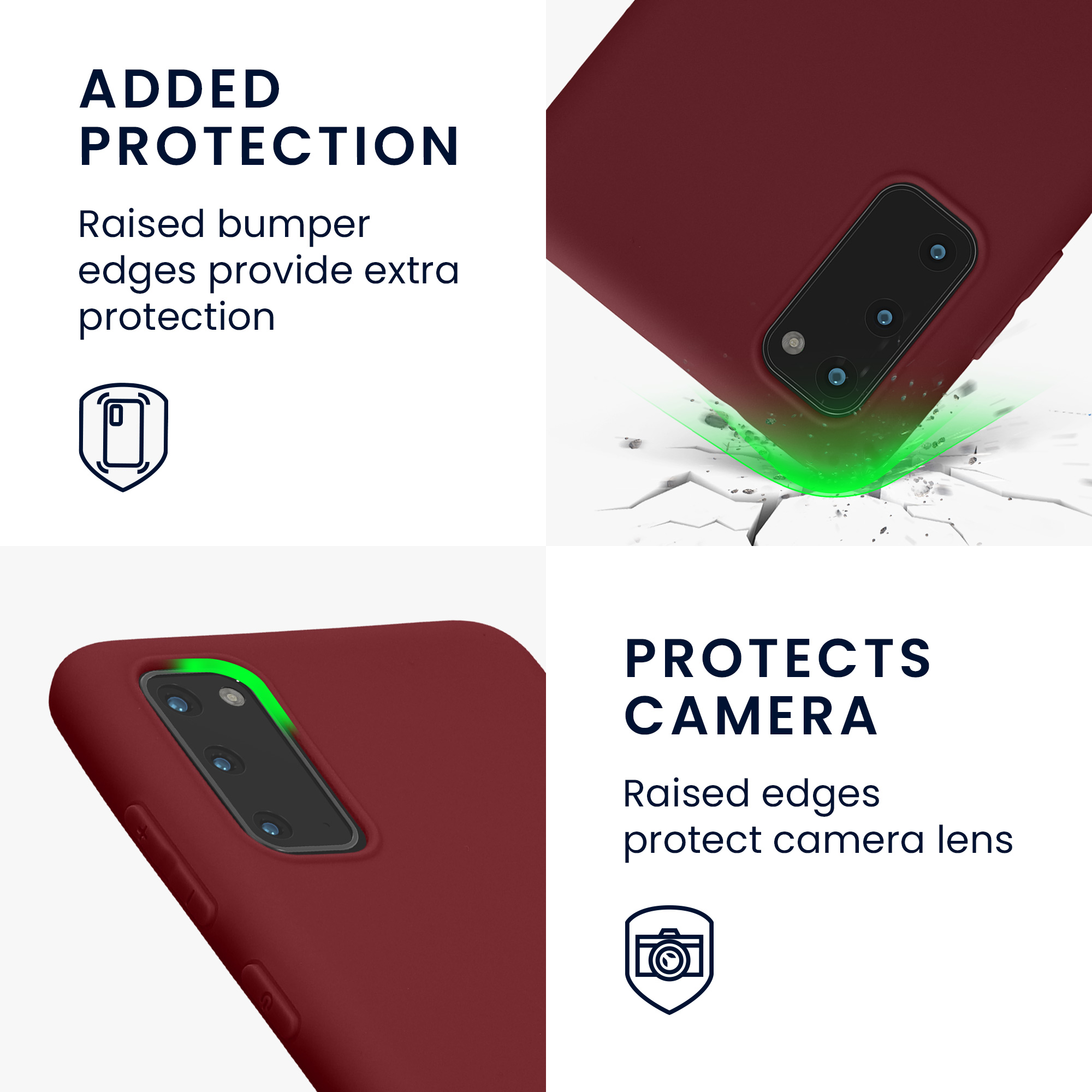 Kryt na mobil Samsung Galaxy S20 kwmobile TPU vínově fialový