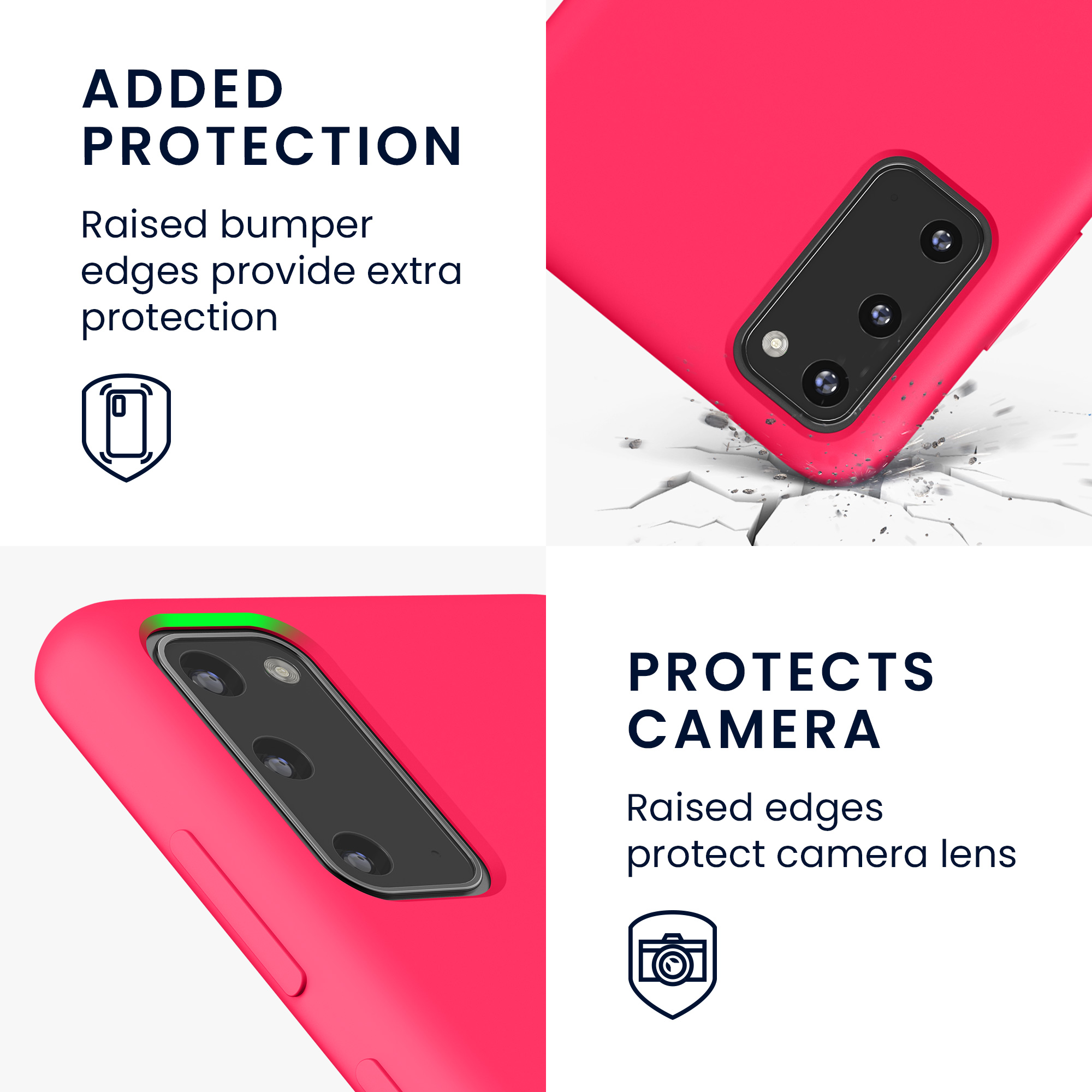 Kryt na mobil Samsung Galaxy S20 kwmobile TPU neonově růžový