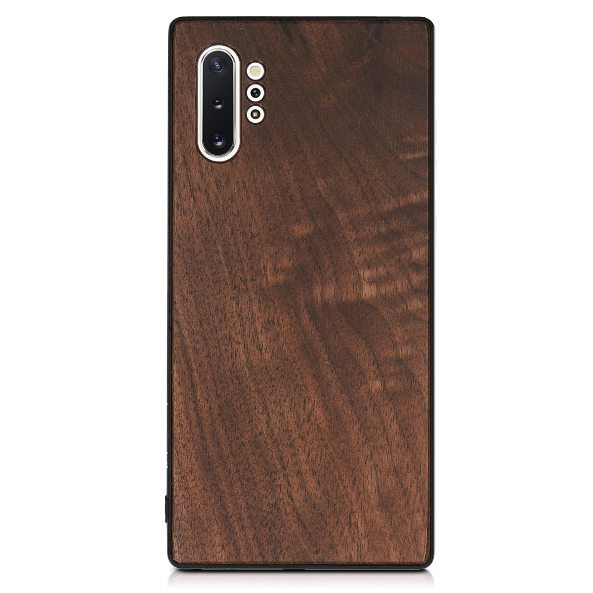 Dřevěný kryt na mobil Samsung Galaxy Note 10 Plus kwmobile tmavě hnědý