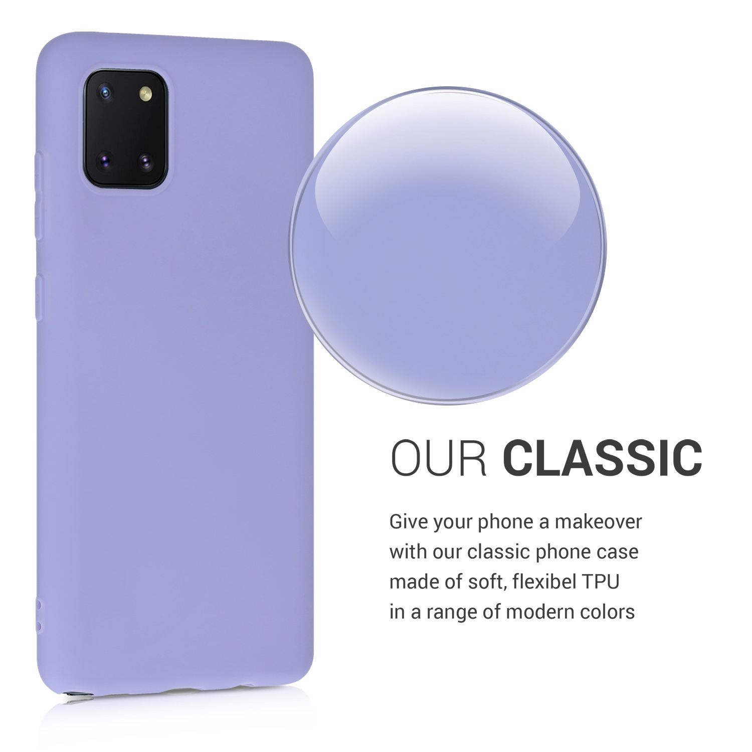 Kryt na mobil Samsung Galaxy Note 10 Lite kwmobile TPU světle levandulový