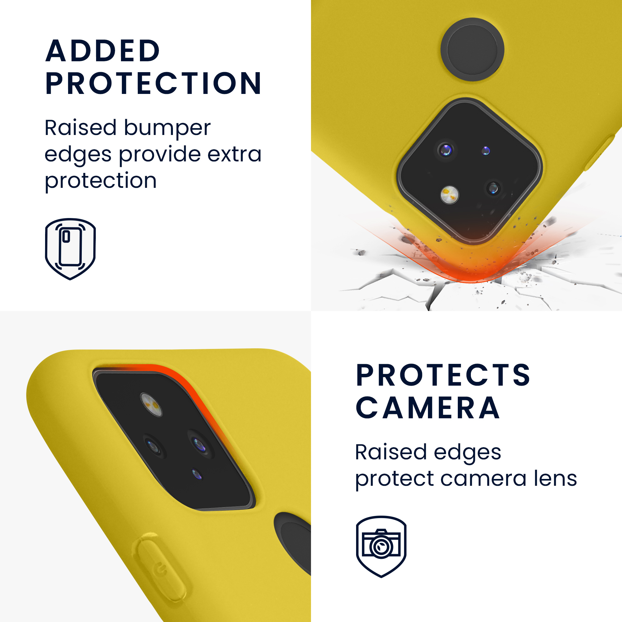 Zadní kryt kwmobile pro Google Pixel 5 - radiant yellow