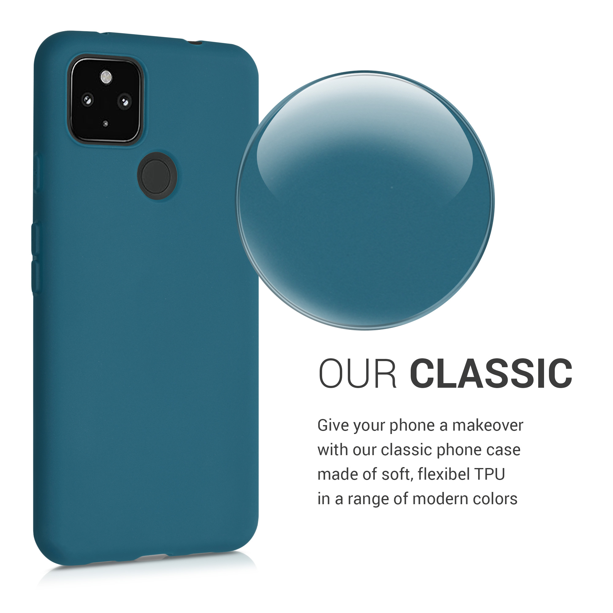 Zadní kryt kwmobile pro Google Pixel 4a - matná petrolejová