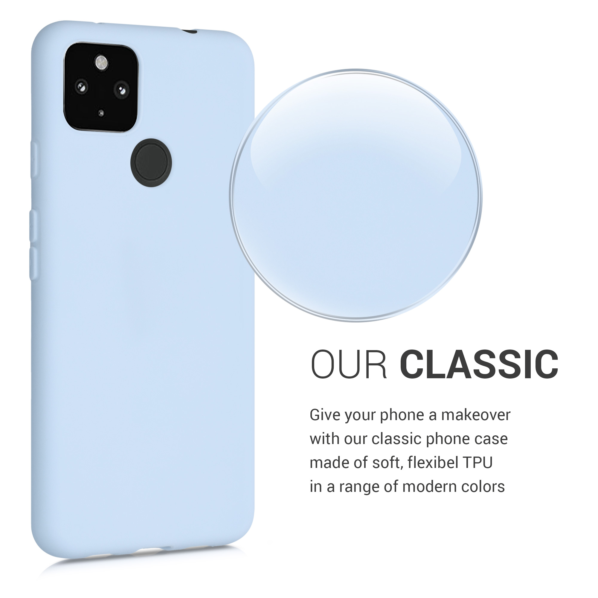 Zadní kryt kwmobile pro Google Pixel 4a - matná světle modrá