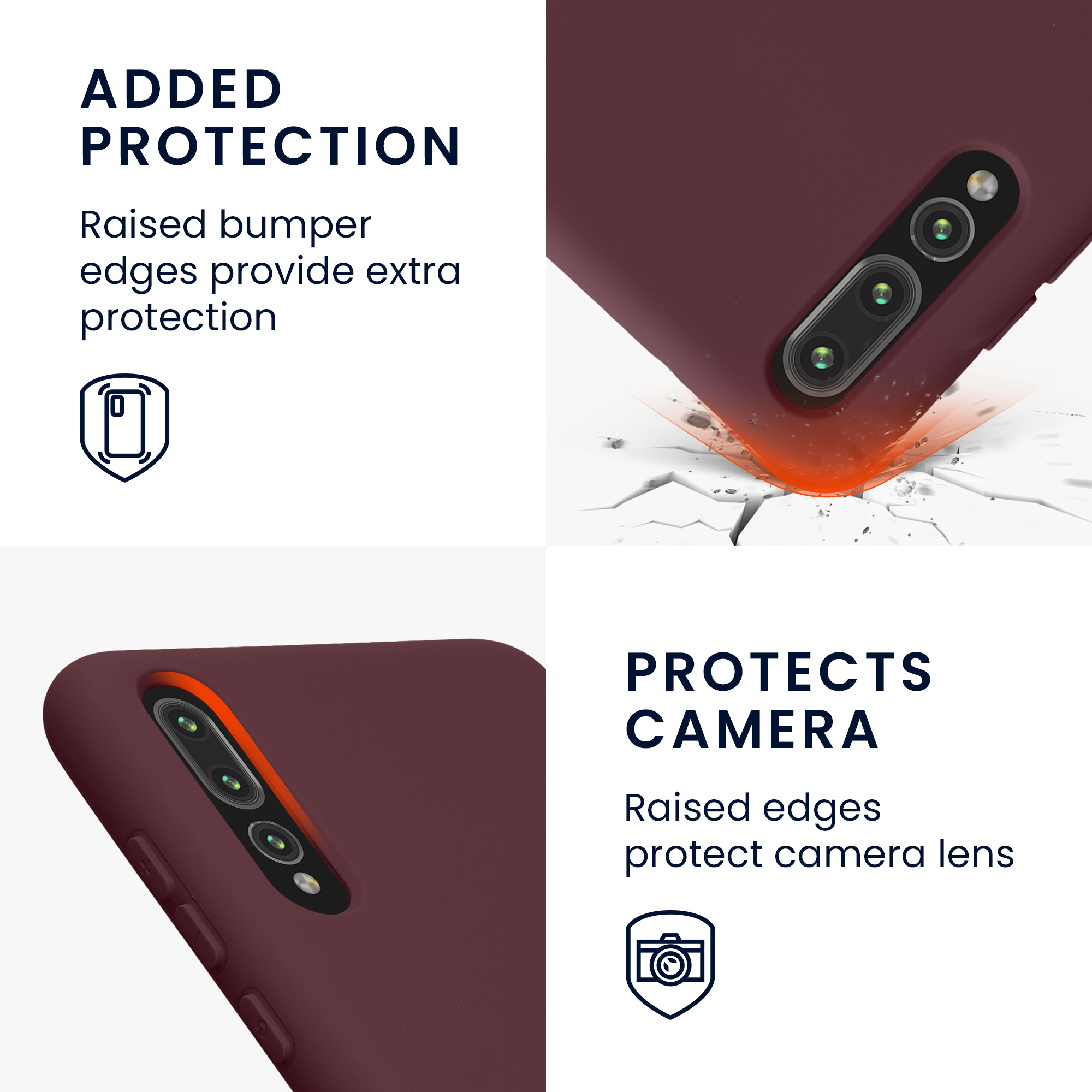 Kryt kwmobile Huawei P20 Pro, vínově fialová