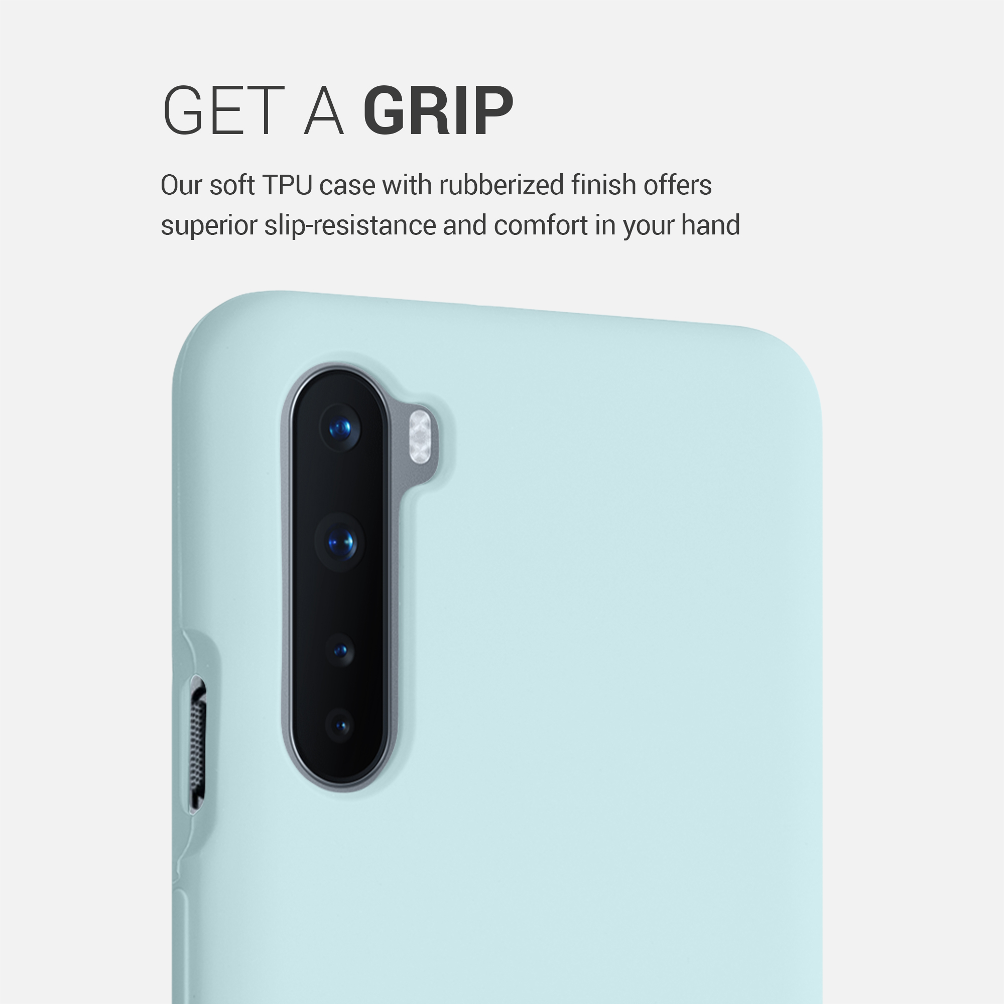 Kwmobile Silikonový kryt OnePlus Nord mintová