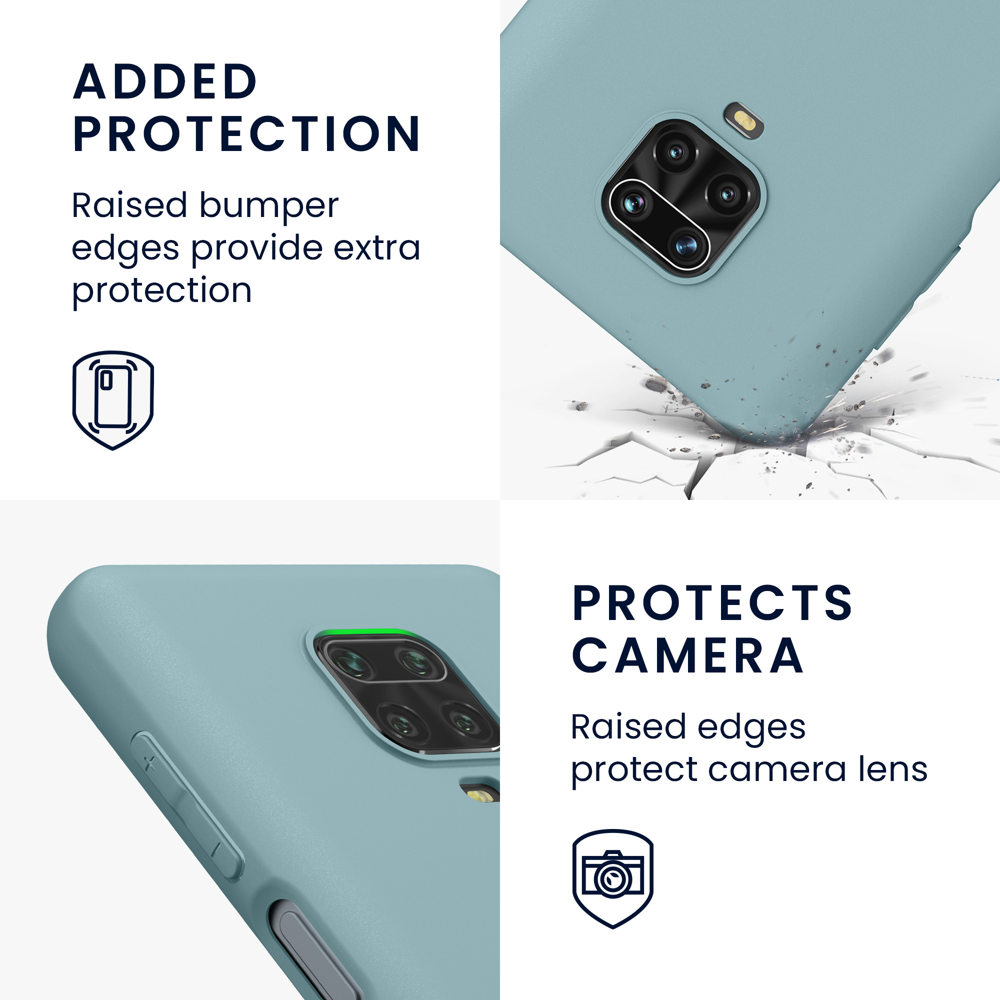 Pouzdro pro Xiaomi Redmi Note 9S / 9 Pro / 9 Pro Max kwmobile TPU - arktická noc