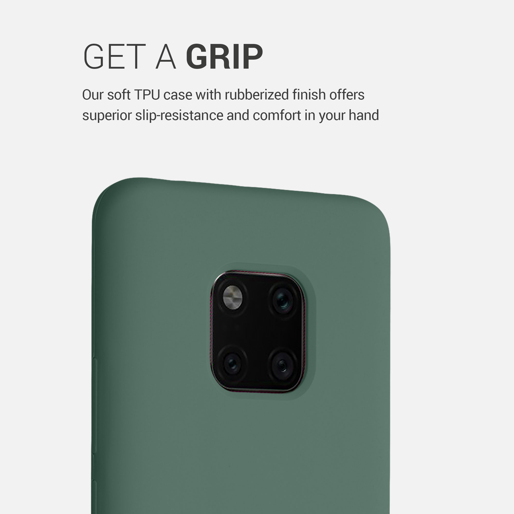 Silikonový kryt pro Huawei Mate 20 Pro, nárazuvzdorný, pro bezdrátové nabíjení kwmobile ‑ lesní zelená