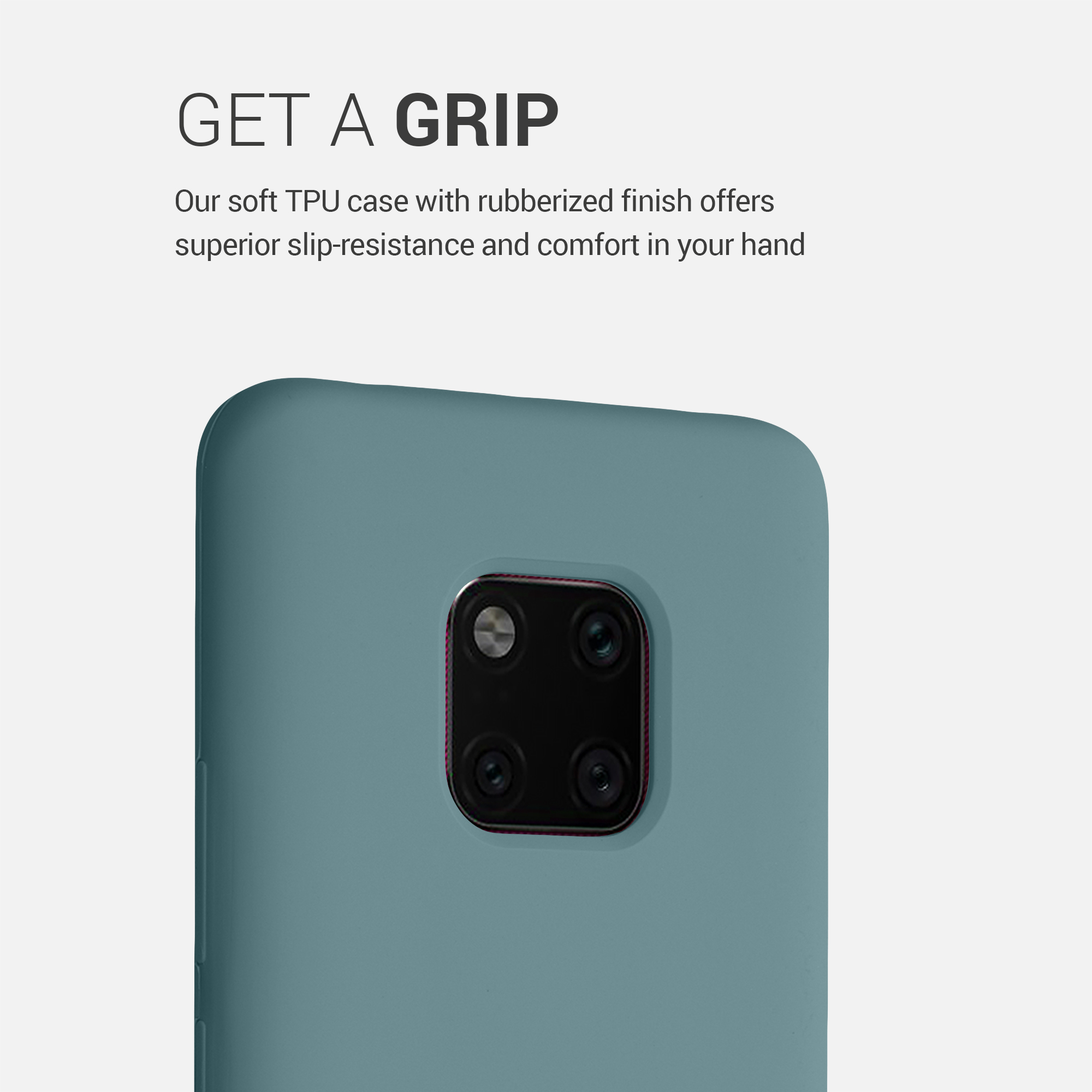 Silikonový kryt pro Huawei Mate 20 Pro, nárazuvzdorný, pro bezdrátové nabíjení kwmobile ‑ arktická noc