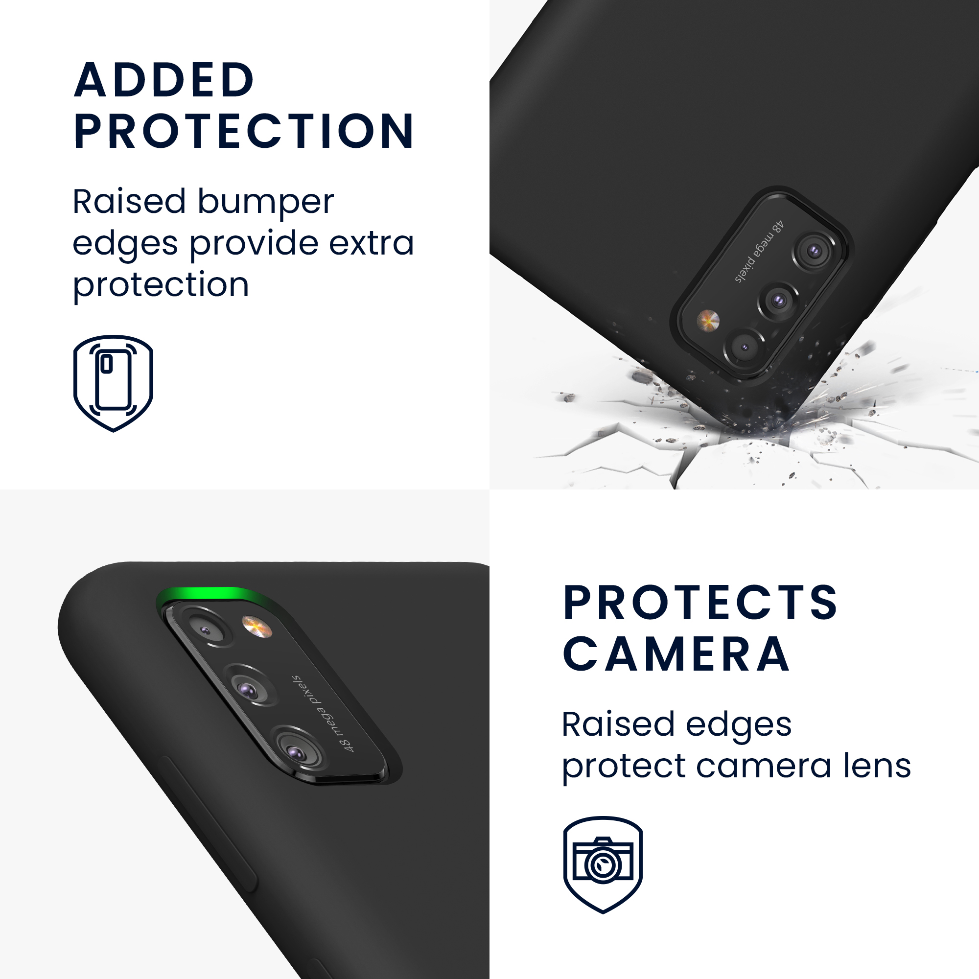 Kryt na mobil Samsung Galaxy A41 kwmobile TPU Černá