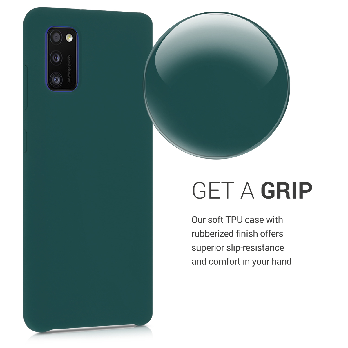 Kryt na mobil Samsung Galaxy A41 kwmobile TPU Tyrkysová zelená