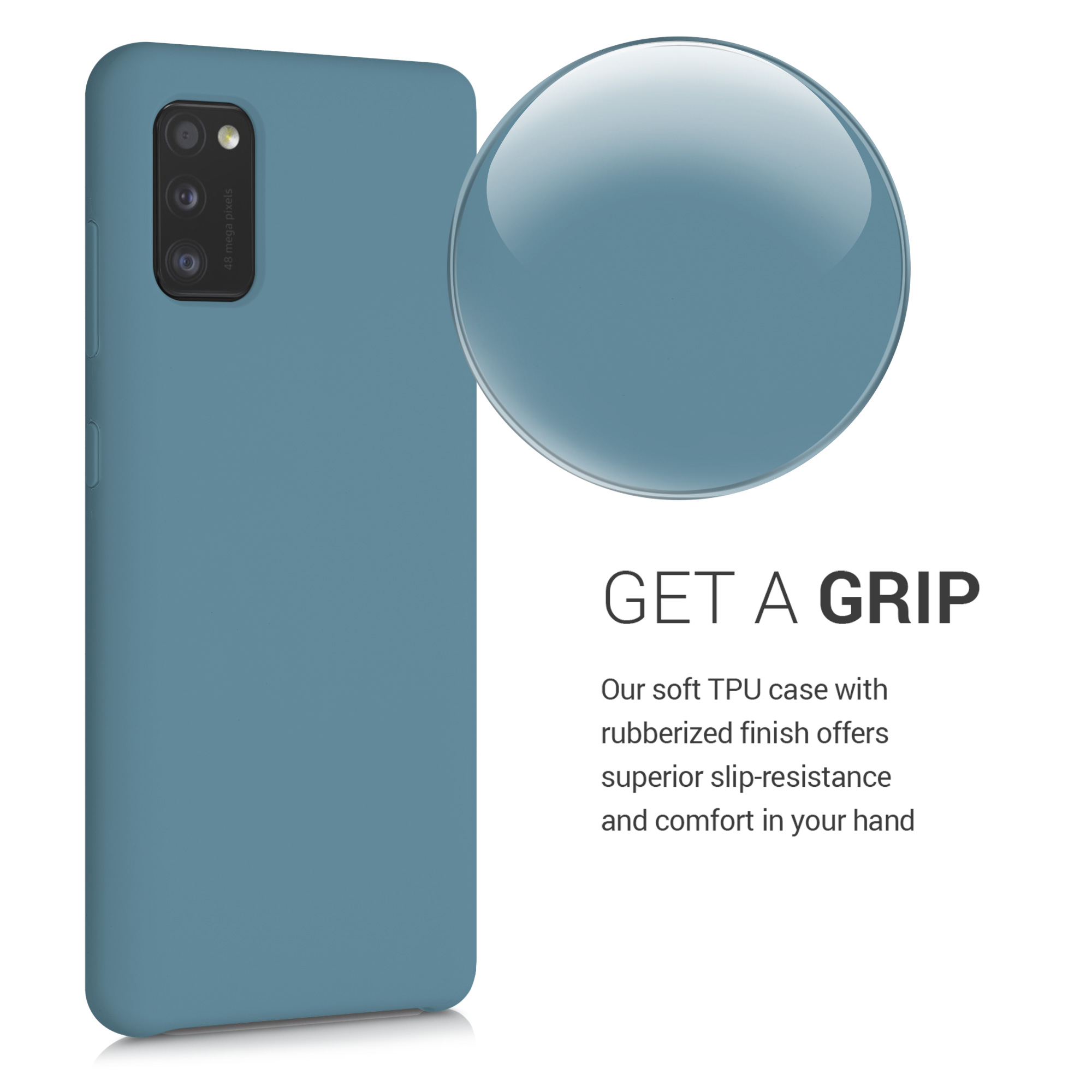 Kryt na mobil Samsung Galaxy A41 kwmobile TPU Arktická noc
