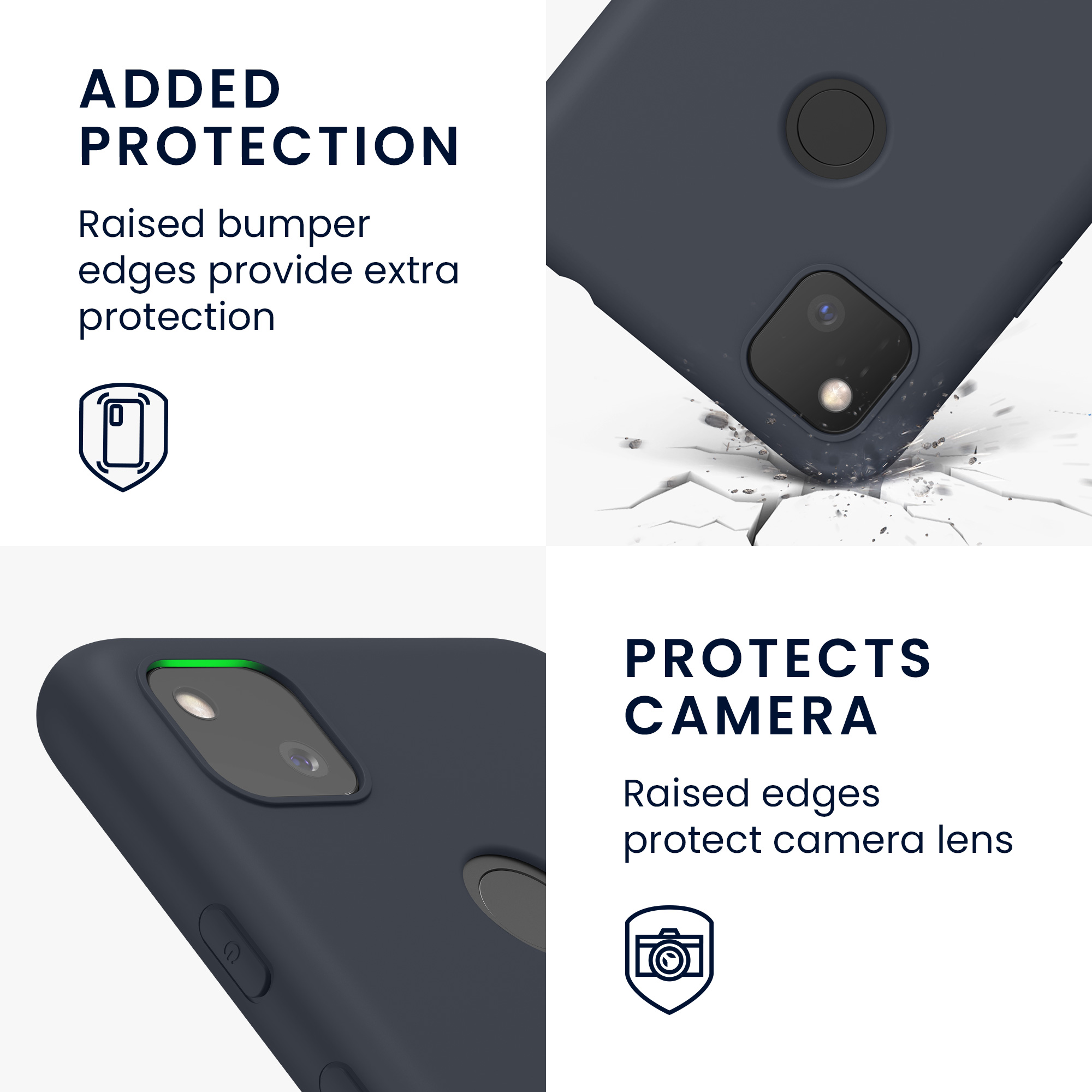 Zadní kryt kwmobile pro Google Pixel 4a - borůvková
