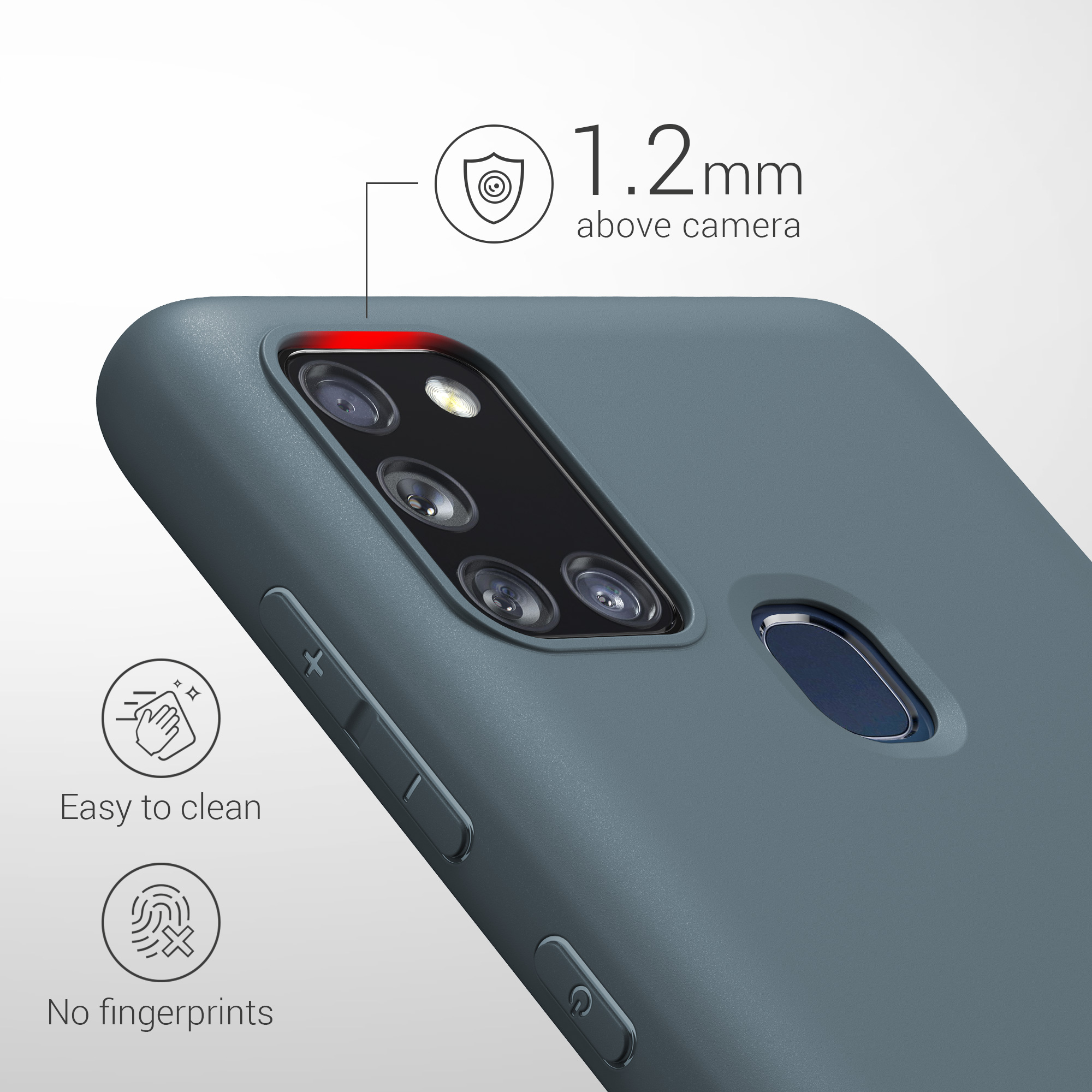 Kryt na mobil Samsung Galaxy A21s kwmobile TPU Tmavě břidlicová