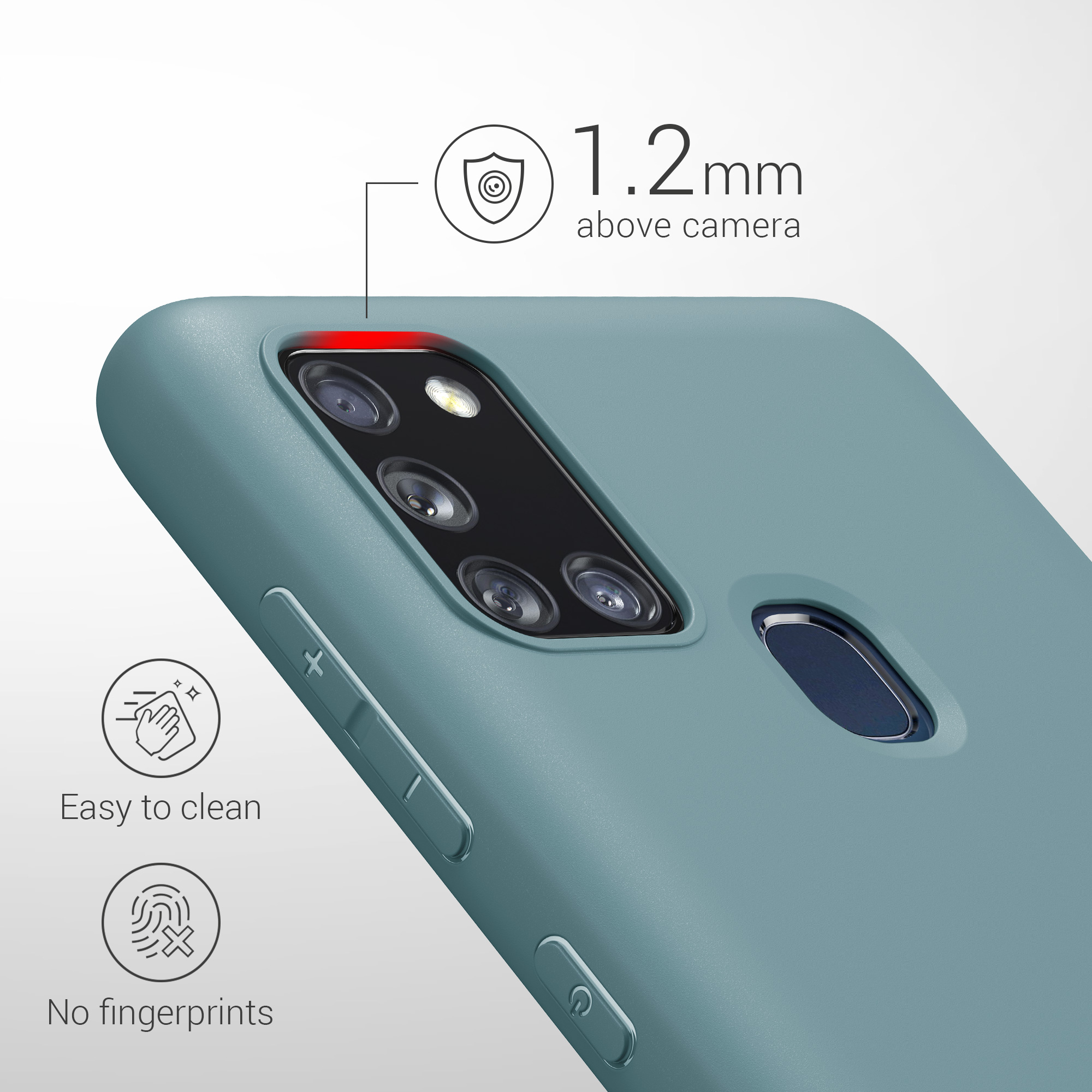 Kryt na mobil Samsung Galaxy A21s kwmobile TPU Arktická noc