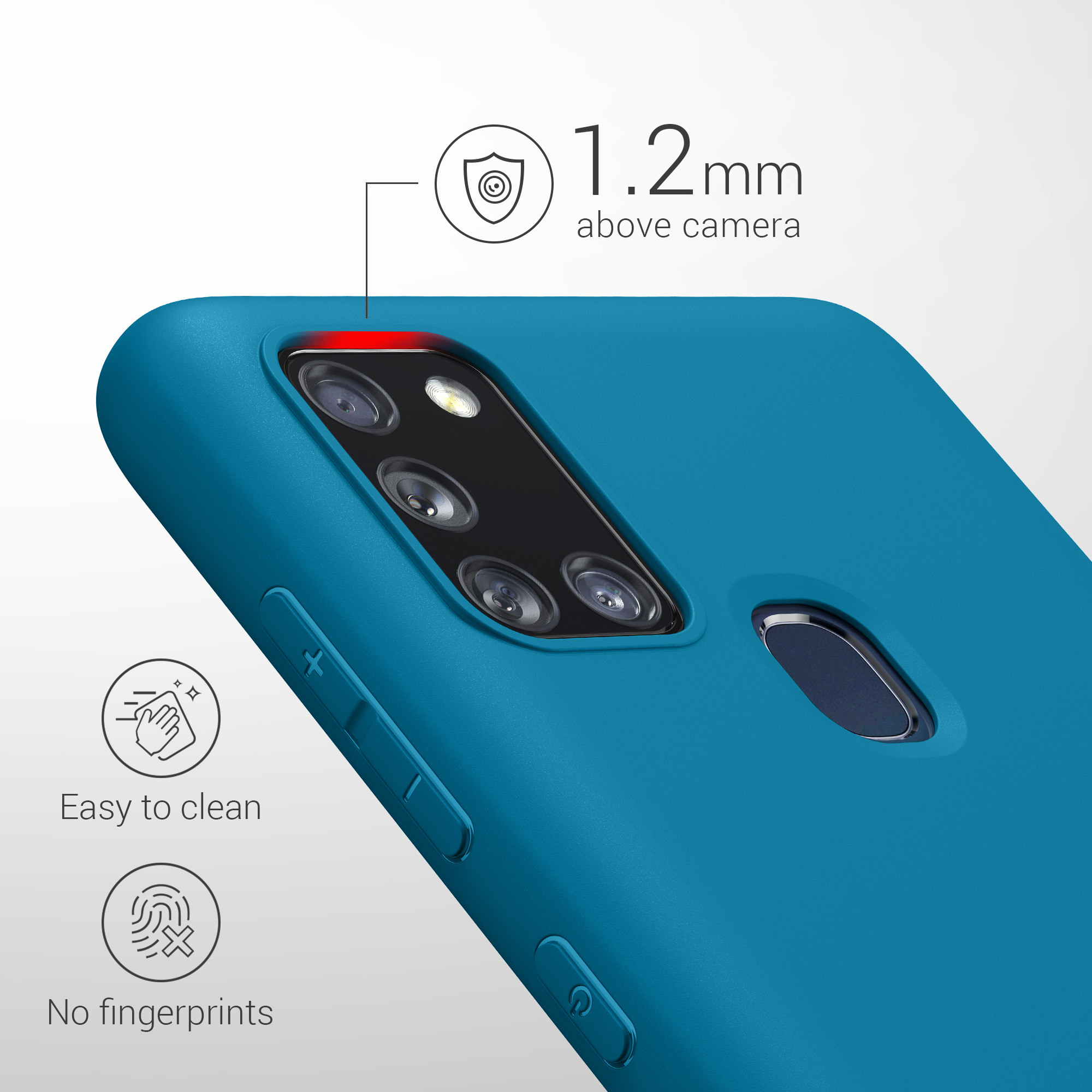 Kryt na mobil Samsung Galaxy A21s kwmobile TPU karibsky modrý