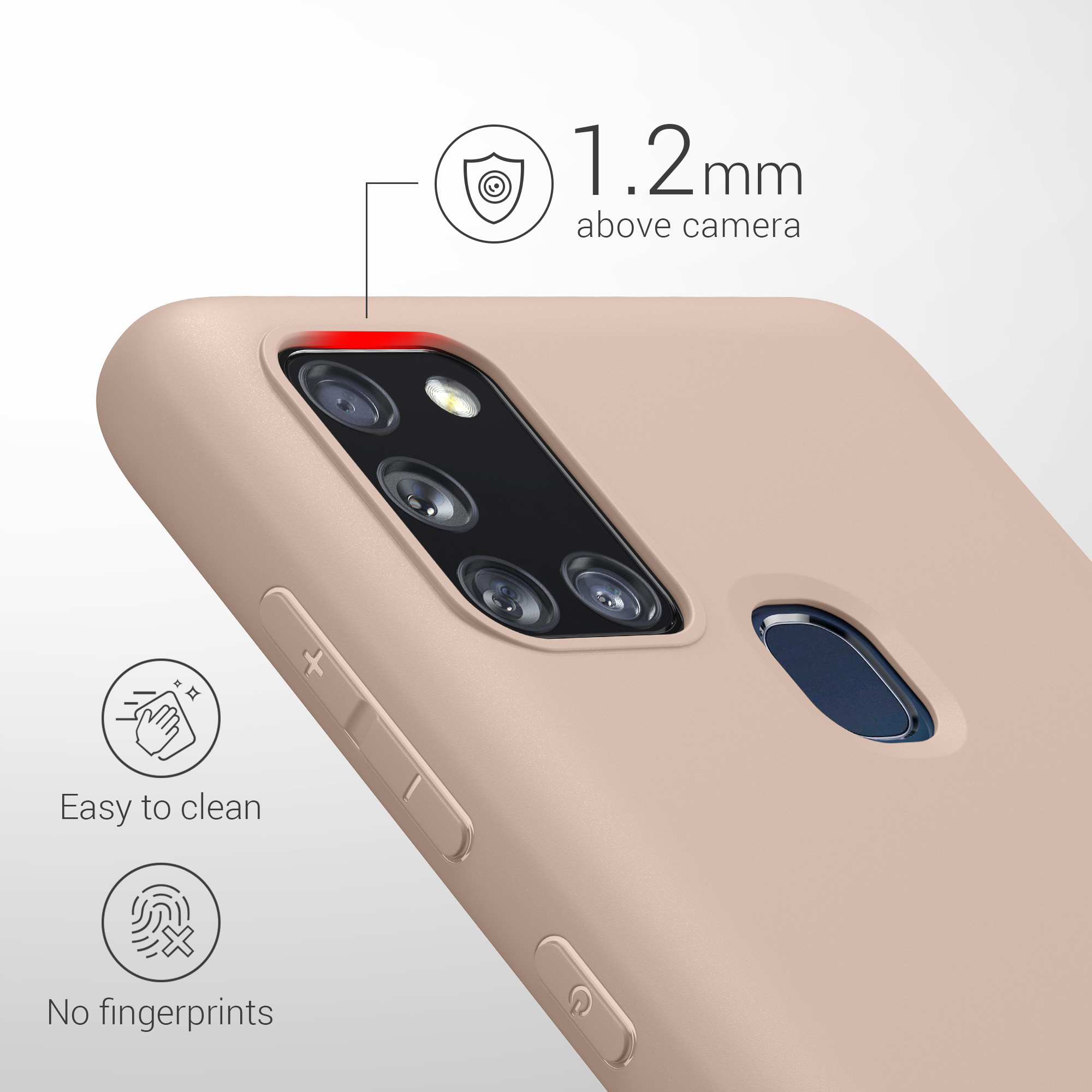 Kryt na mobil Samsung Galaxy A21s kwmobile TPU Kokosový vír