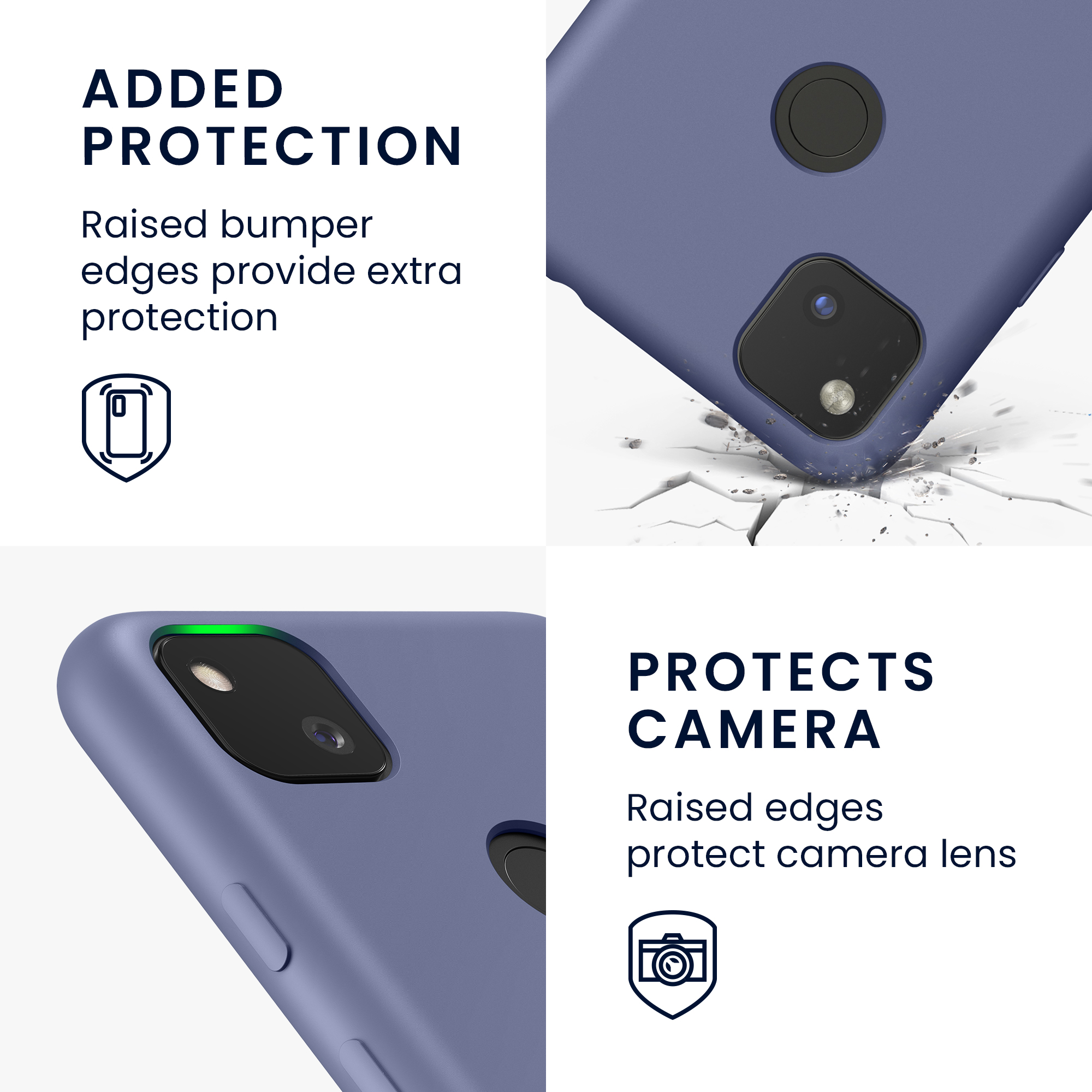Zadní kryt kwmobile pro Google Pixel 4a - wireless charging lilac
