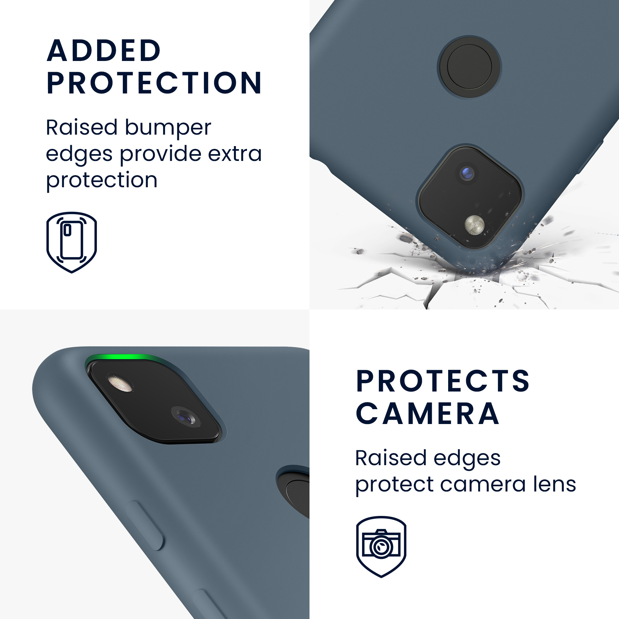 Zadní kryt kwmobile pro Google Pixel 4a - wireless charging dark slate