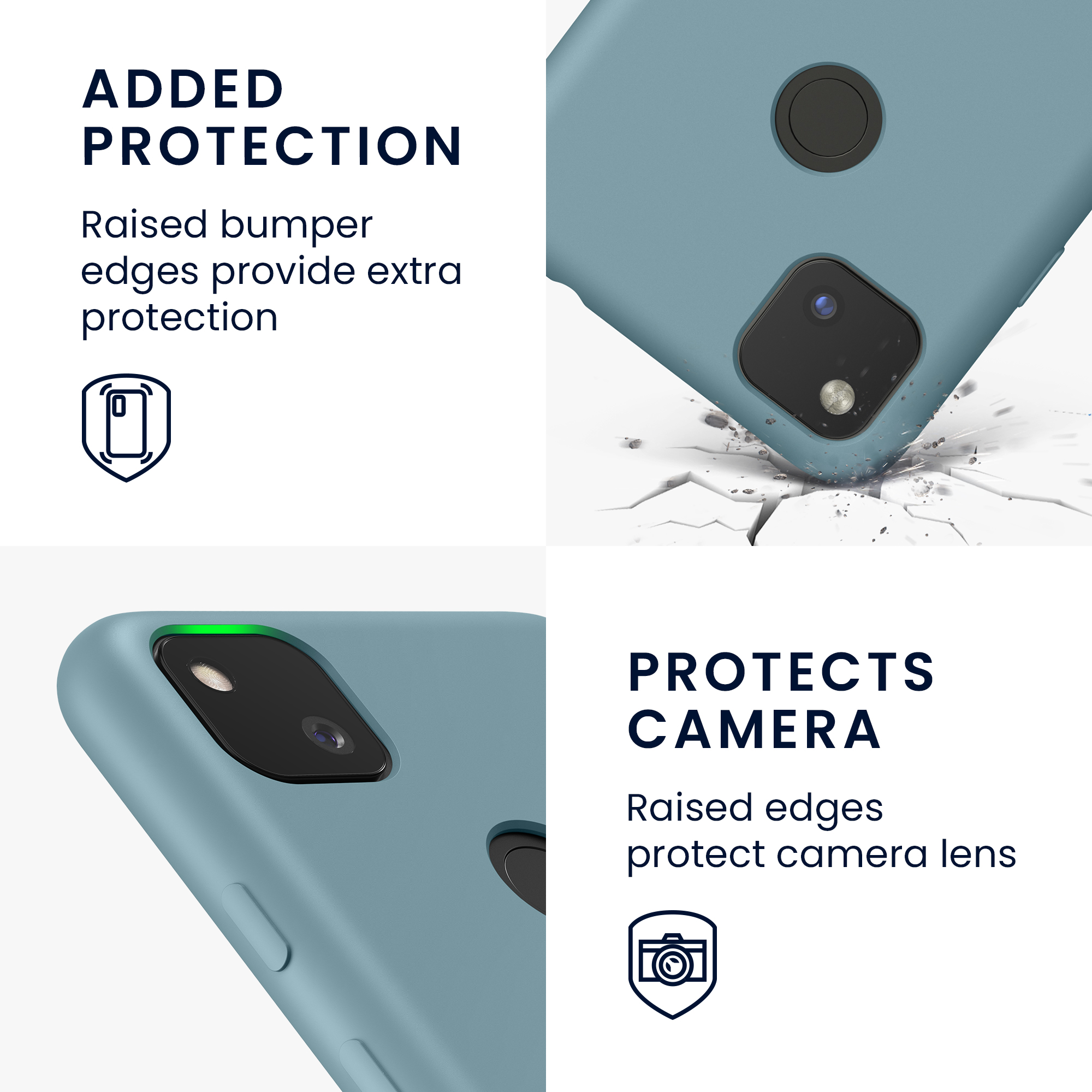 Kryt na mobil Google Pixel 4a, nárazuvzdorný - kwmobile, kamenný béžový