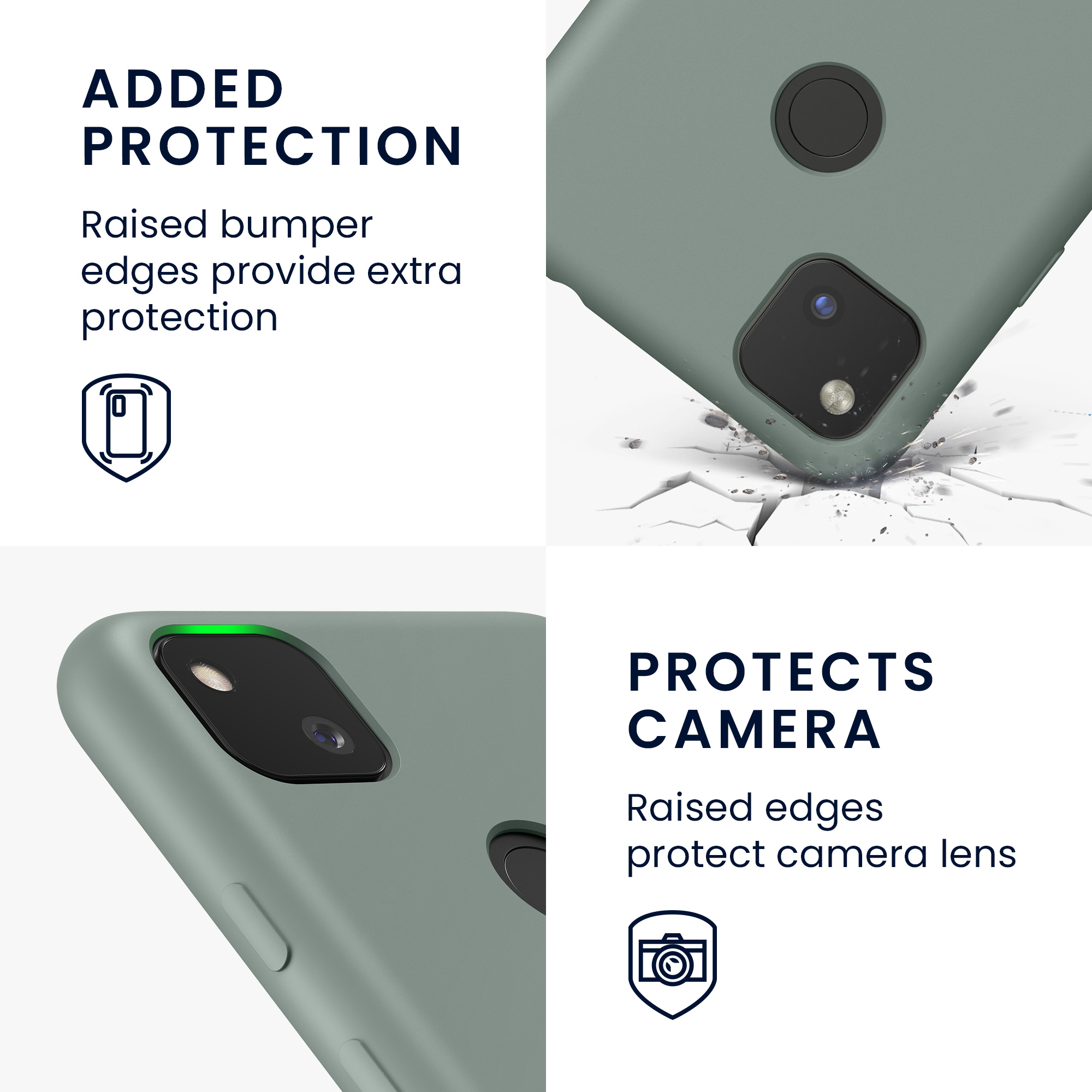 Pouzdro pro Google Pixel 4a kwmobile silikonové - světle zelená