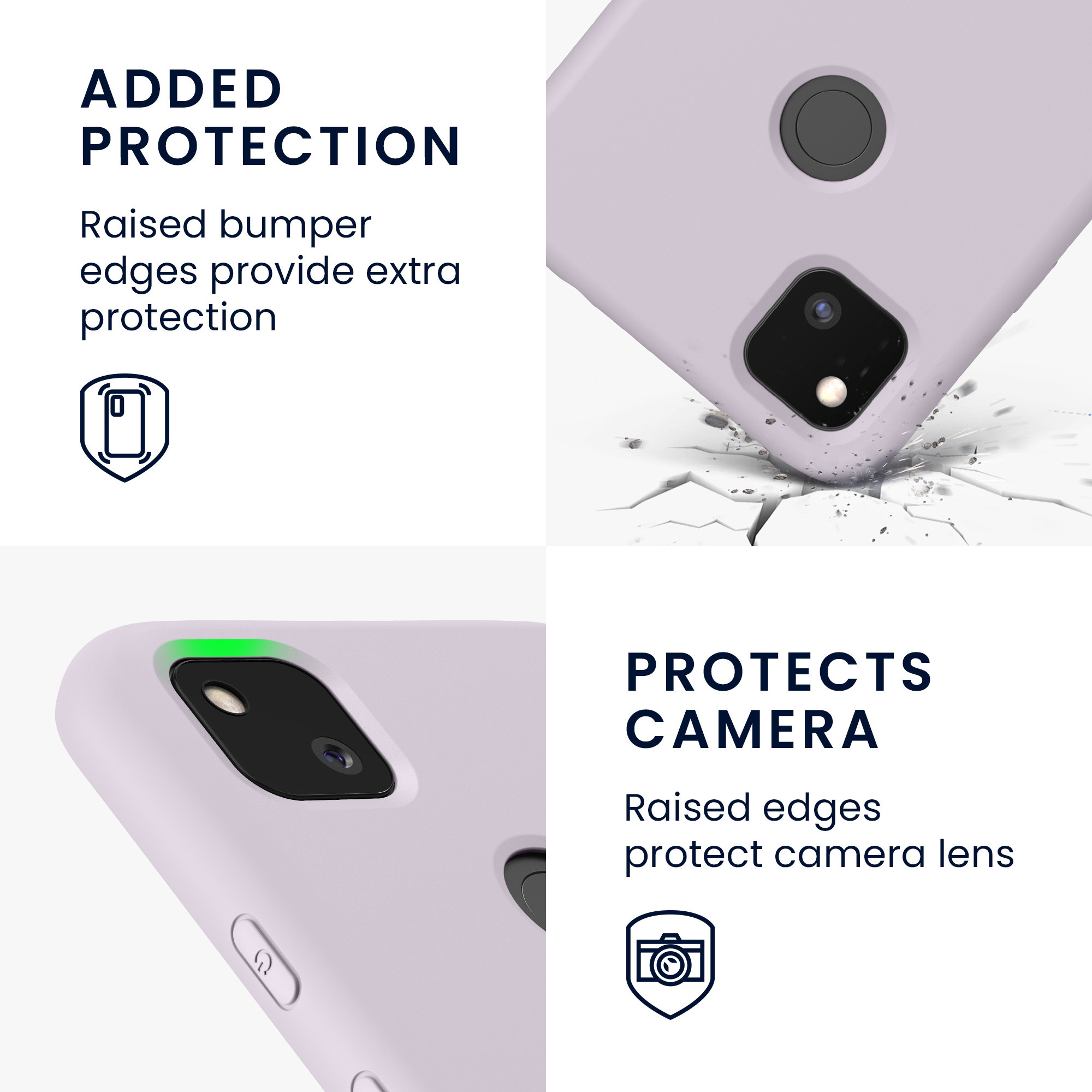 Zadní kryt kwmobile pro Google Pixel 4a - purple cloud