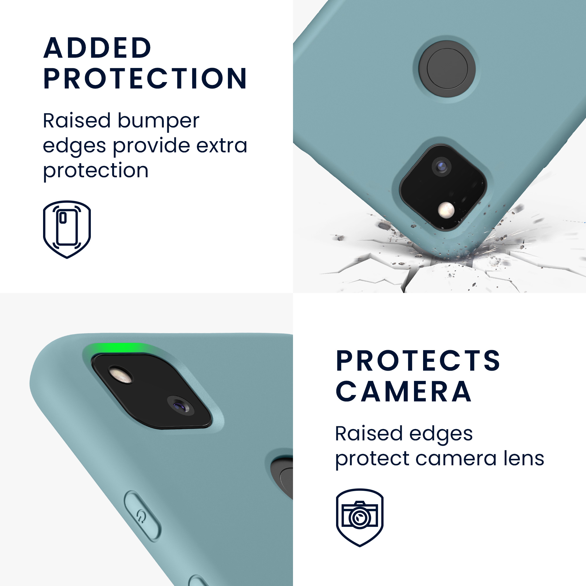 Zadní kryt kwmobile pro Google Pixel 4a - arktická noc
