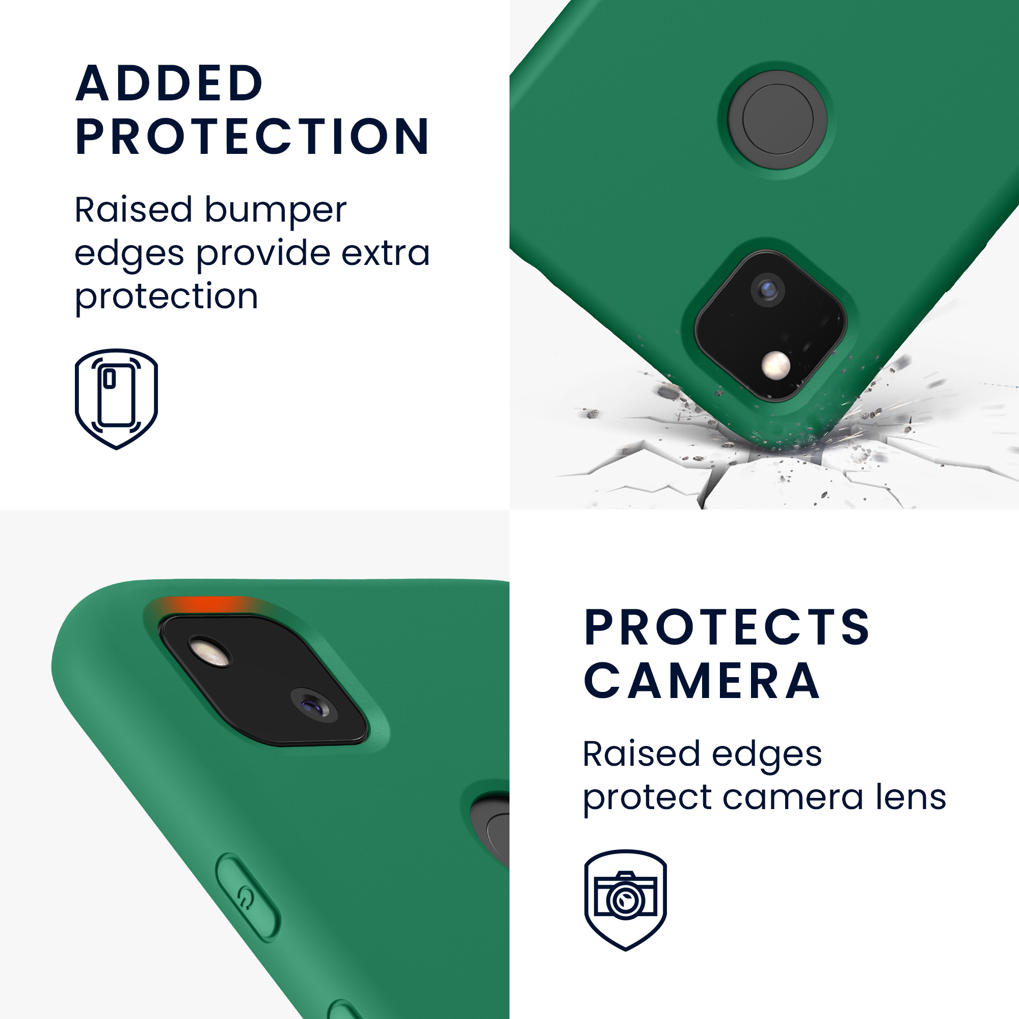 Zadní kryt kwmobile pro Google Pixel 4a - pixie zelená