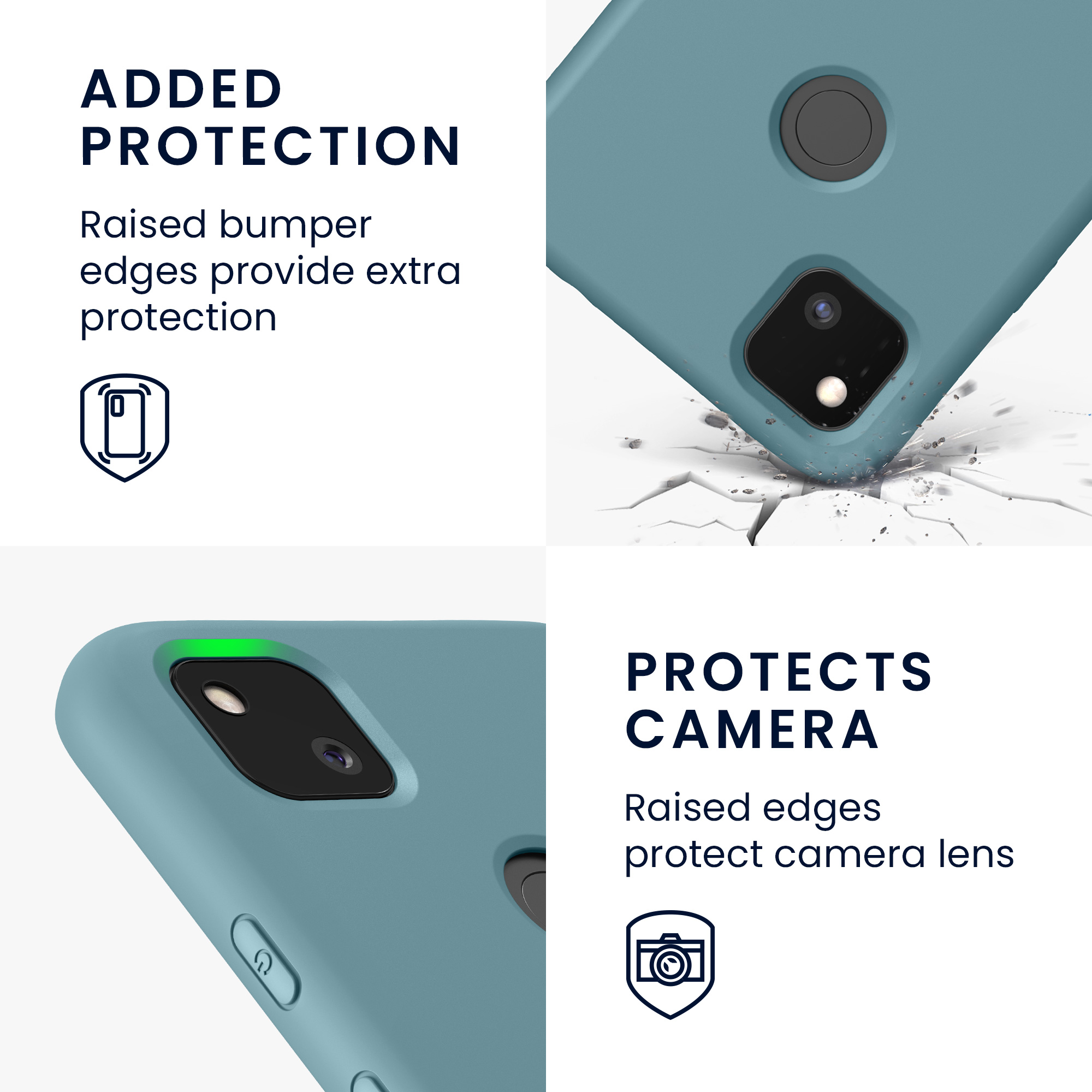 Zadní kryt kwmobile pro Google Pixel 4a - antická kamenná