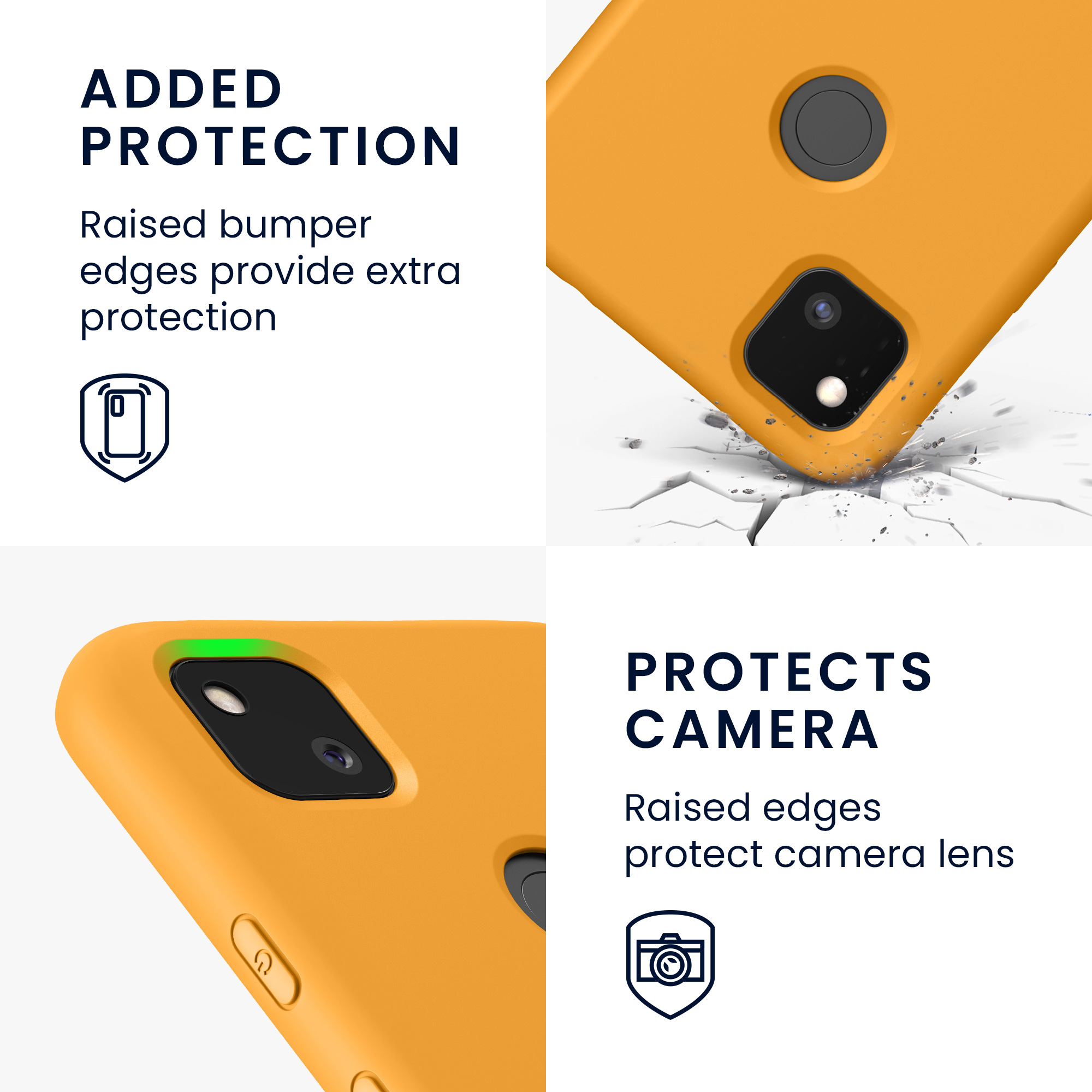 Zadní kryt kwmobile pro Google Pixel 4a - mango