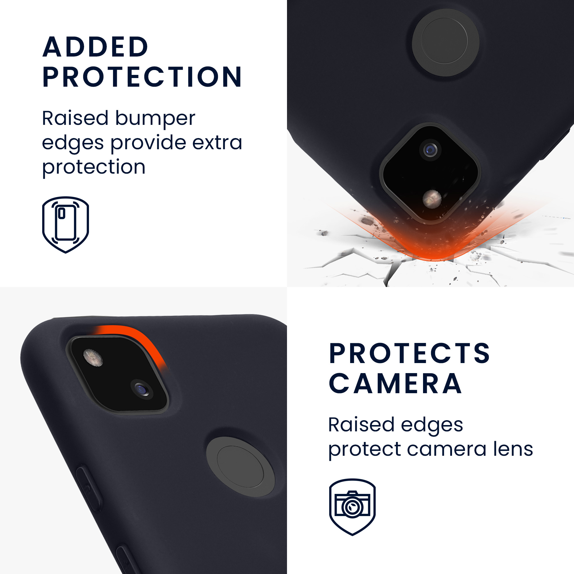 Zadní kryt kwmobile pro Google Pixel 4a - hluboký oceán