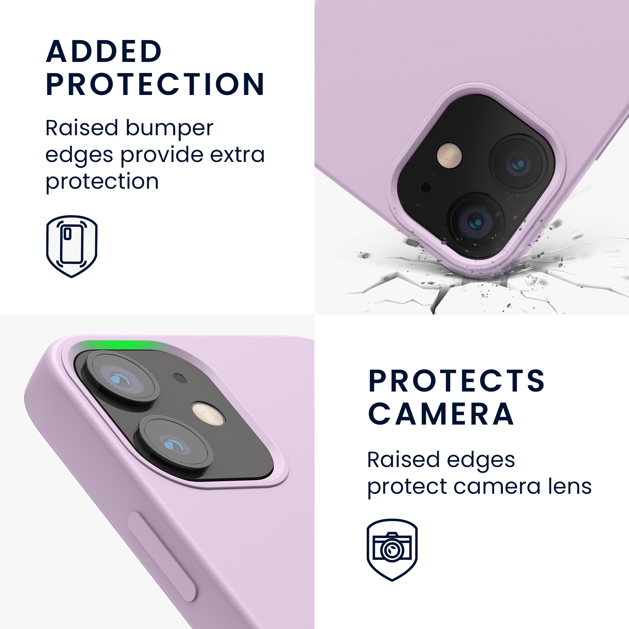Silikonový kryt kwmobile pro iPhone 12 mini - mauve