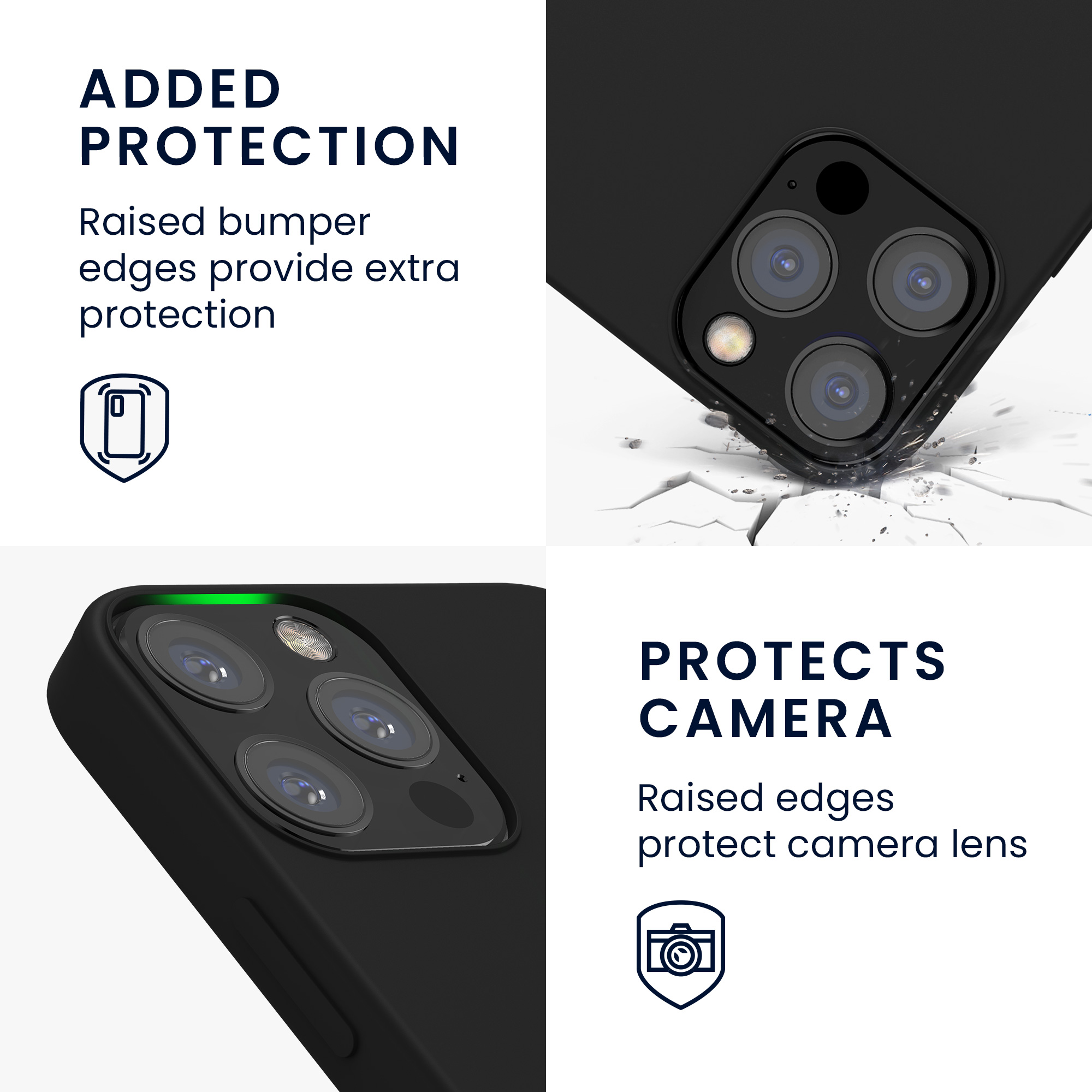 Kryt na mobil kwmobile iPhone 12 / iPhone 12 Pro Case - matná černá