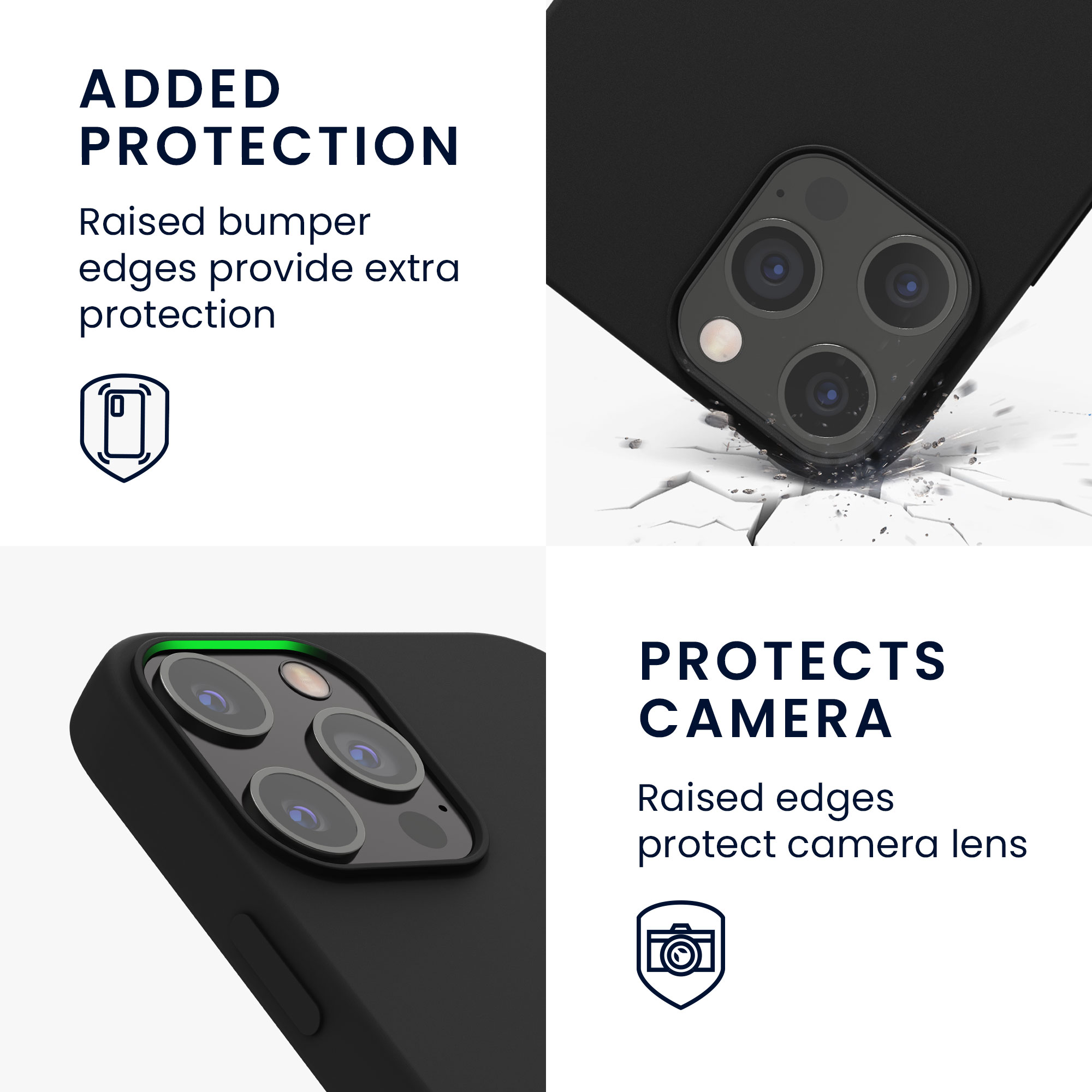 Silikonový kryt kwmobile pro iPhone 12 Pro Max - černá