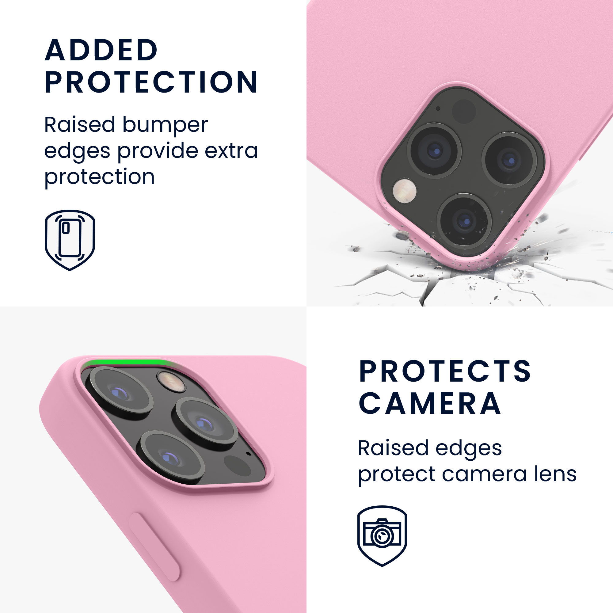 Silikonový kryt kwmobile pro iPhone 12 Pro Max - světle růžová