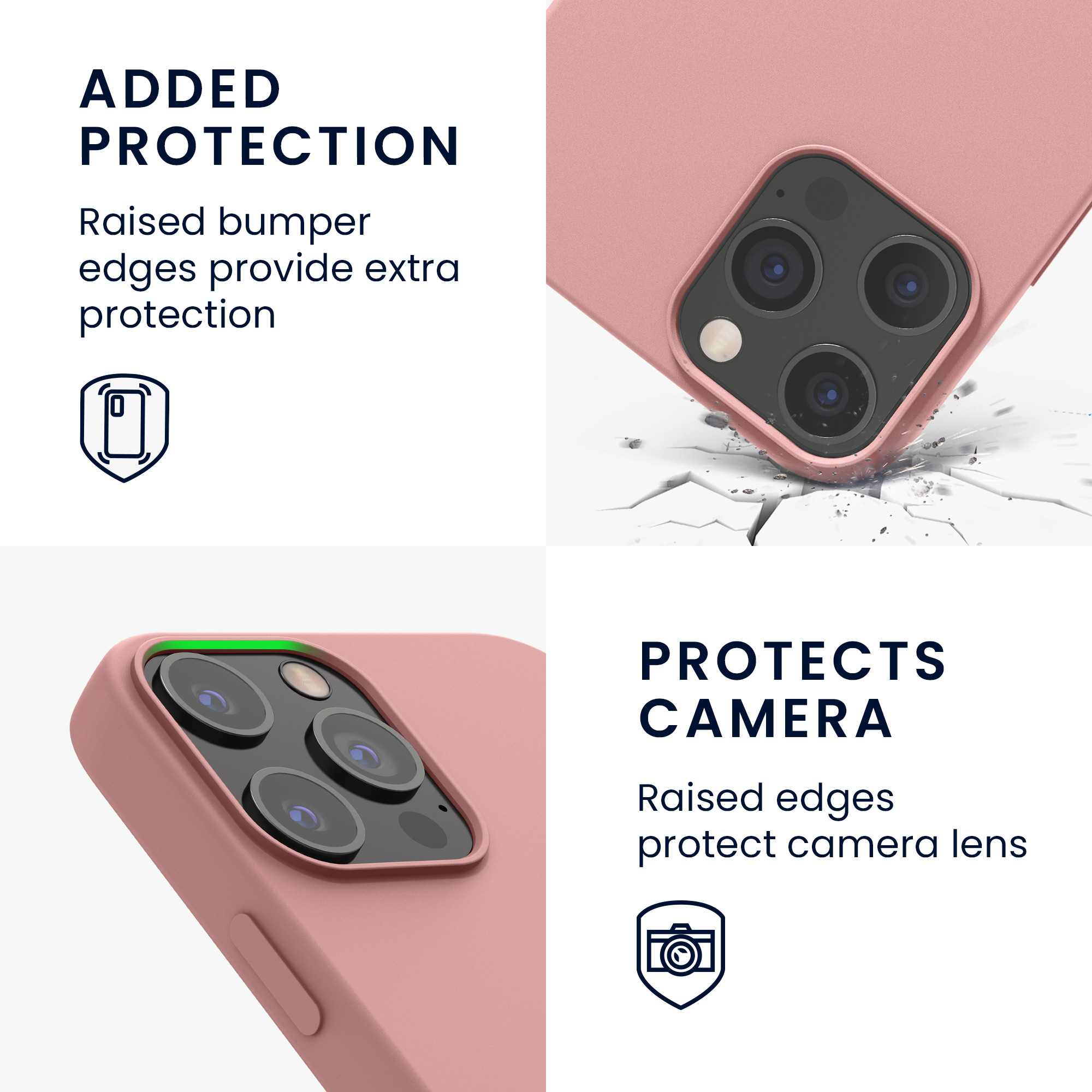 Silikonový kryt kwmobile pro iPhone 12 Pro Max - zimní růžová