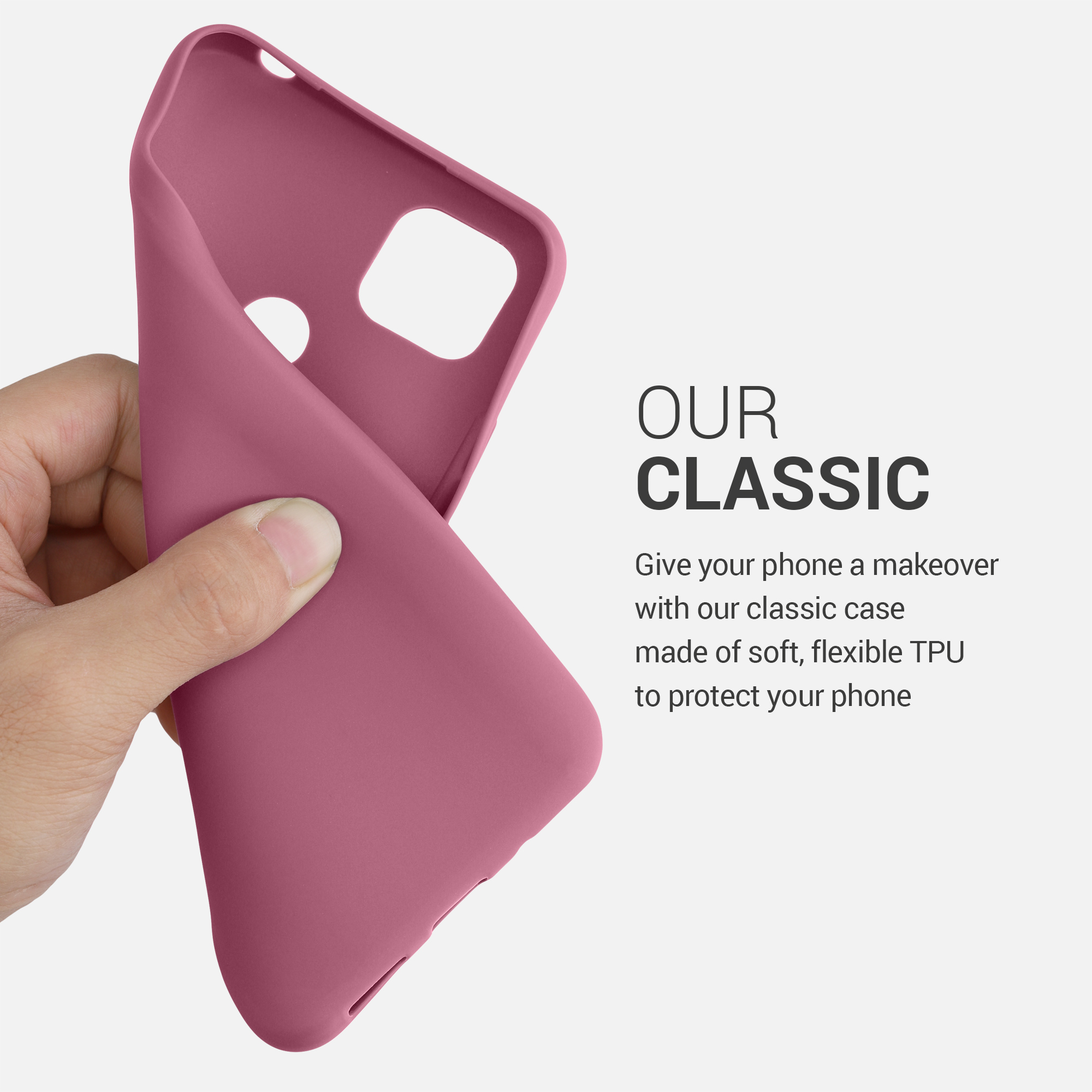 Kryt Xiaomi Redmi 9C silikonový TPU červená kwmobile